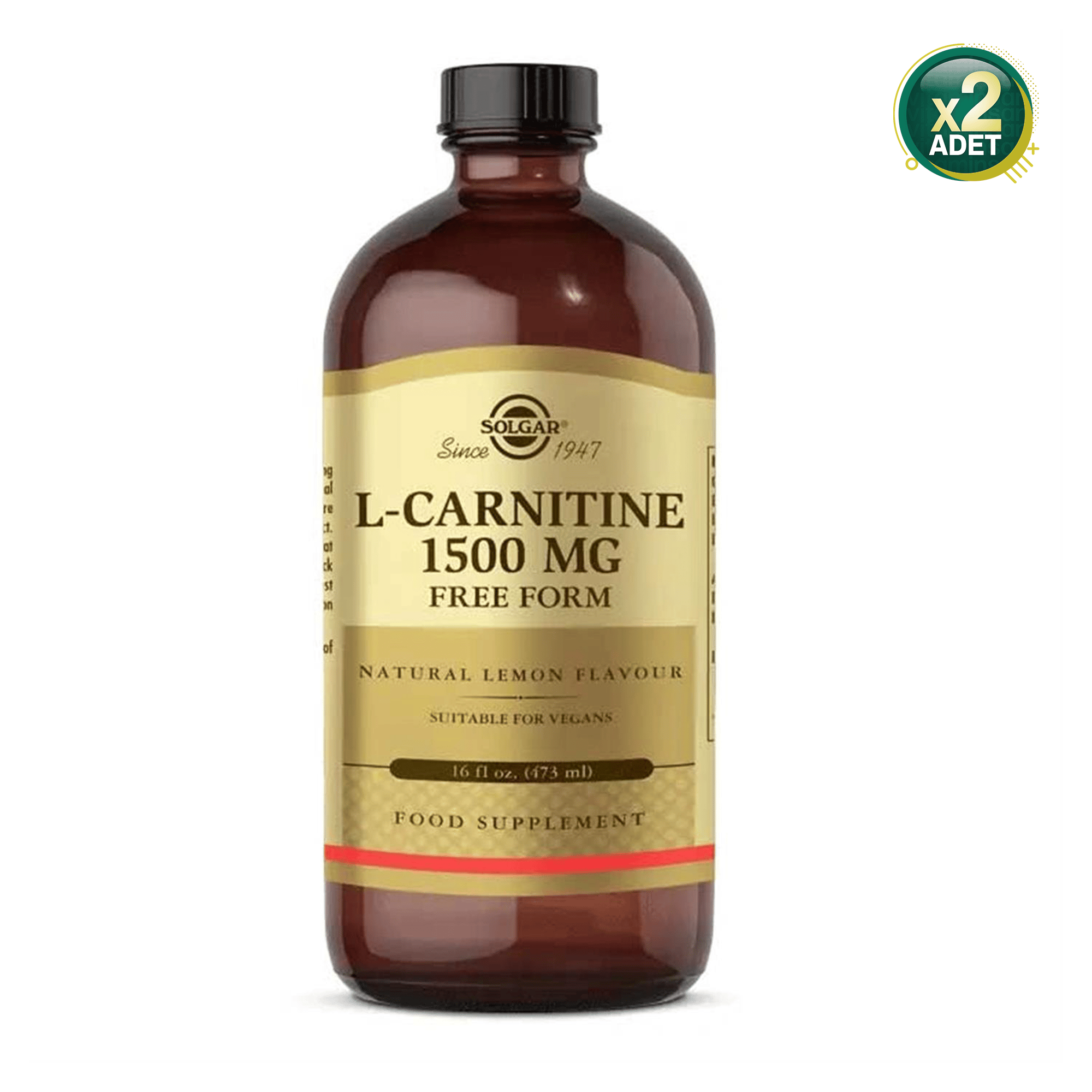 Solgar L-Carnitine 1500 mg Takviye Edici Gıda 473 ml 2 Adet