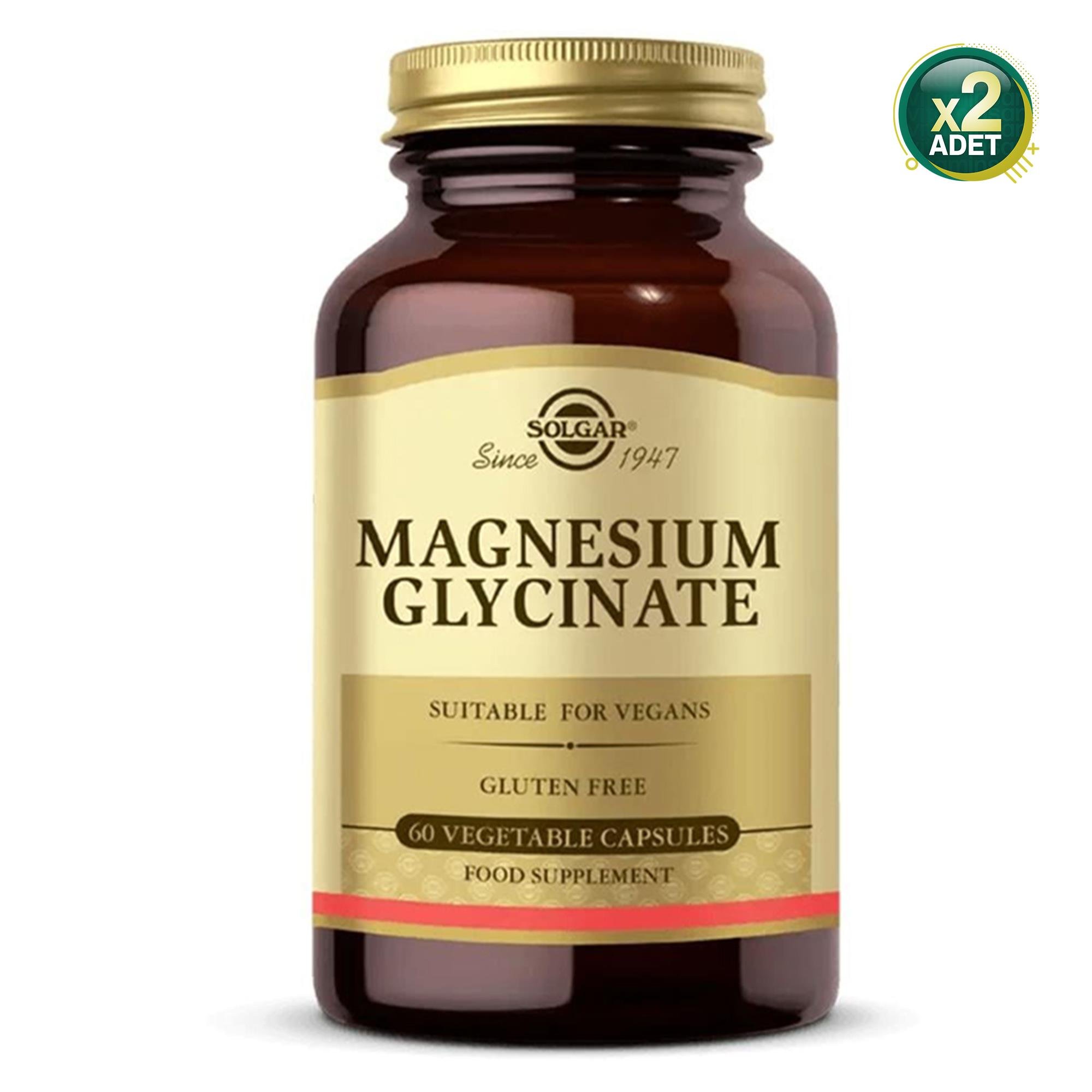 Solgar Magnesium Glycinate 60 Kapsül 2 Adet