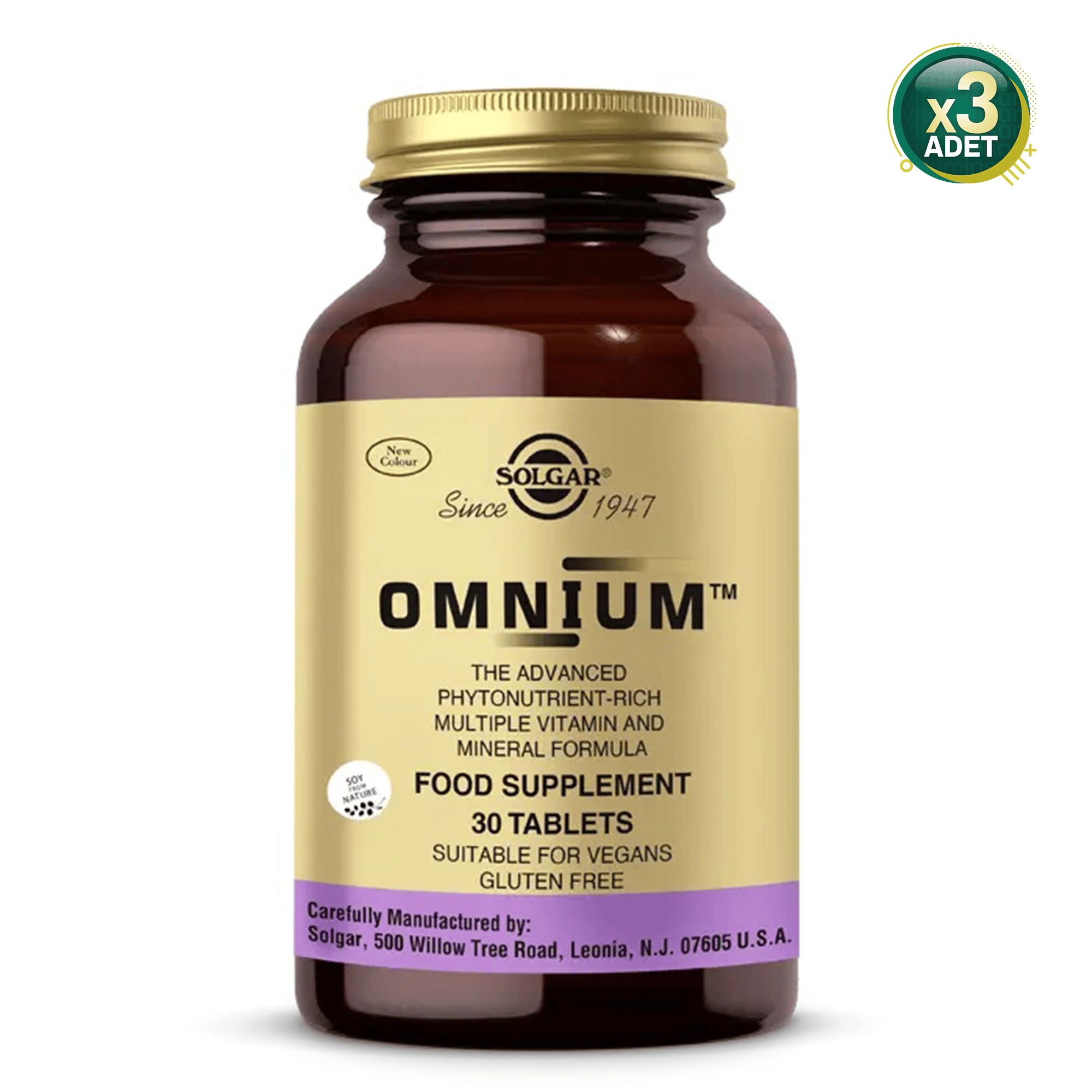 Solgar Omnium 30 Tablet 3 Adet