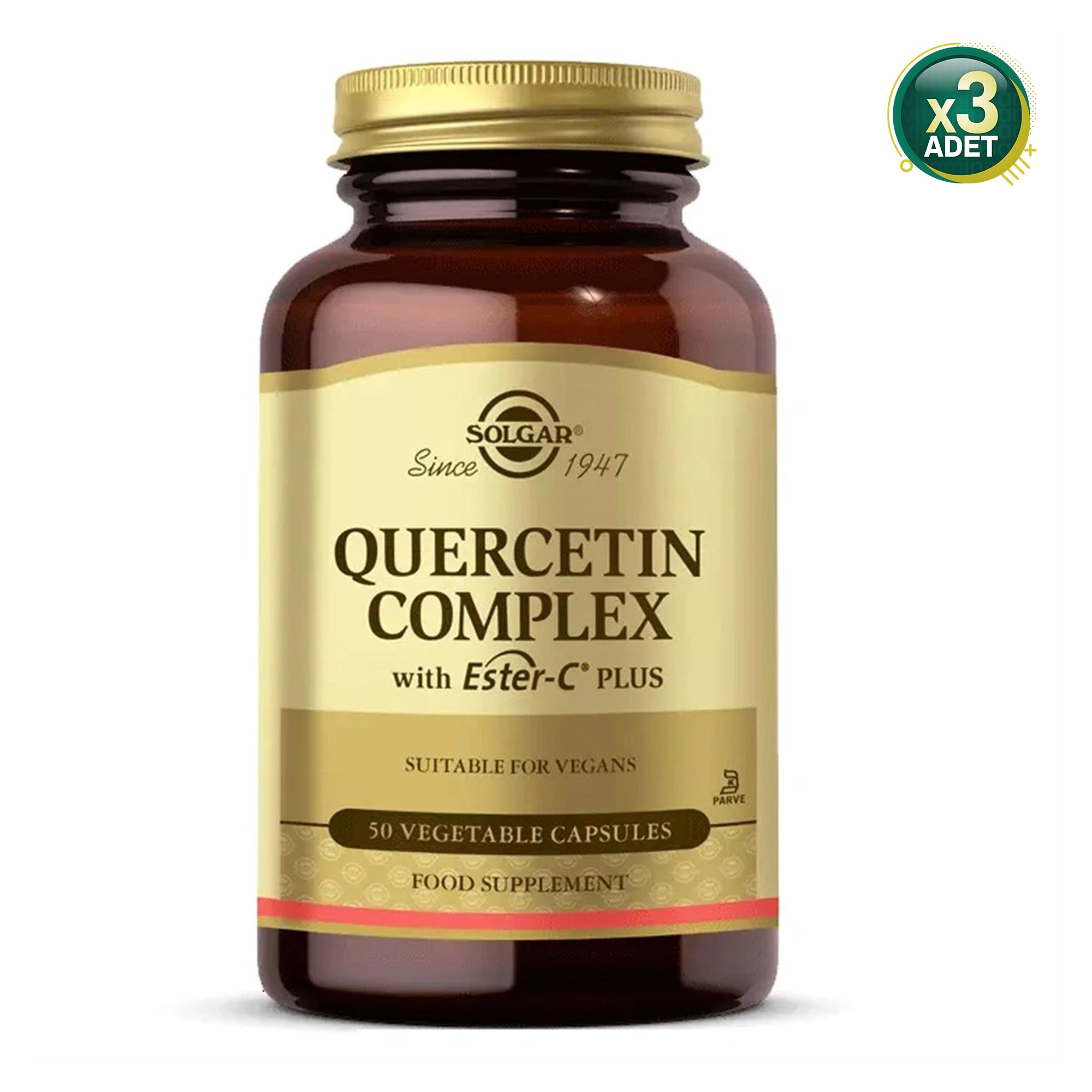 Solgar Quercetin Complex 50 Kapsül 3 Adet