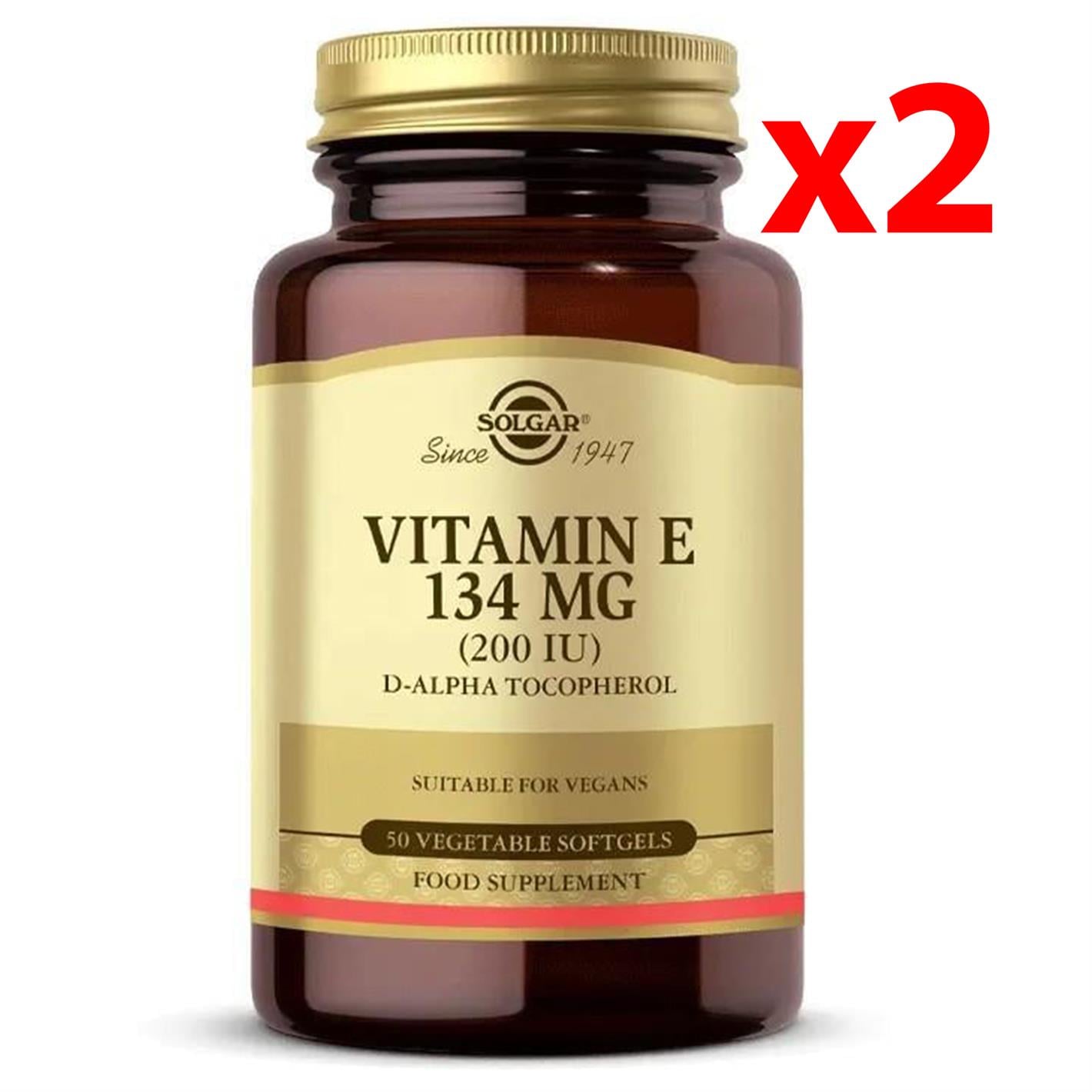 Solgar Vitamin E 268 Mg (400 IU) 50 Kapsül 2 Adet