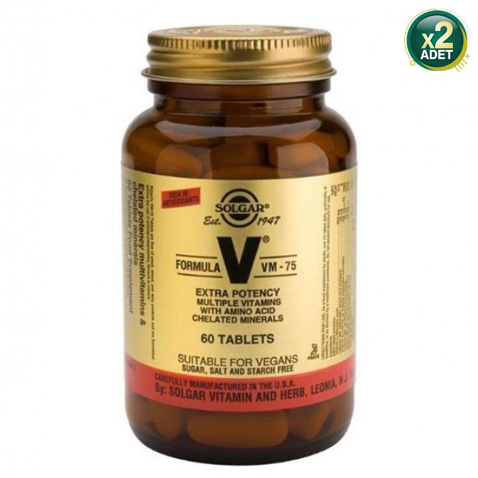 Solgar Vm 75 Multivitamin 60 Tablet 2 Adet