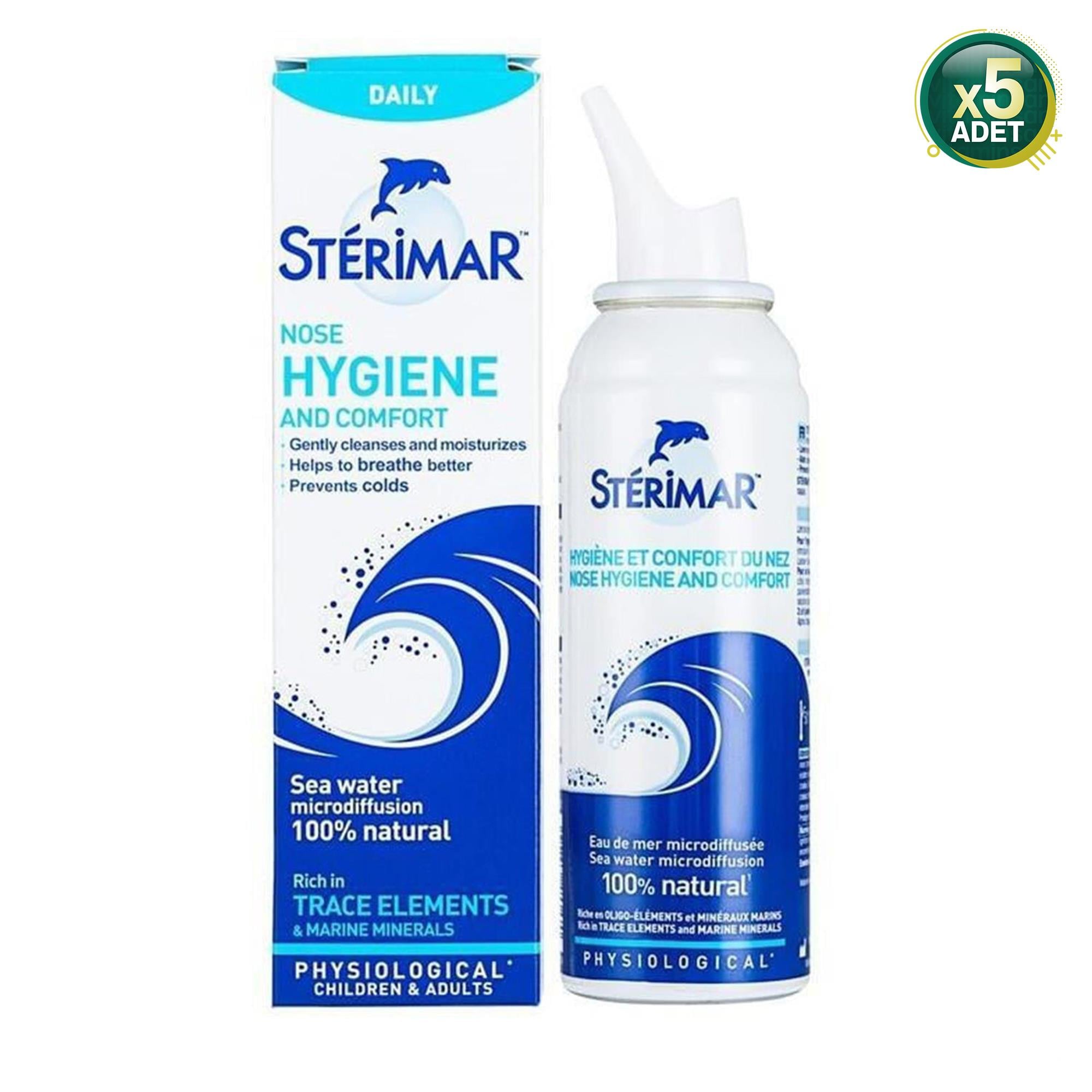 Sterimar Deniz Suyu Burun Spreyi 100 ml 5 Adet