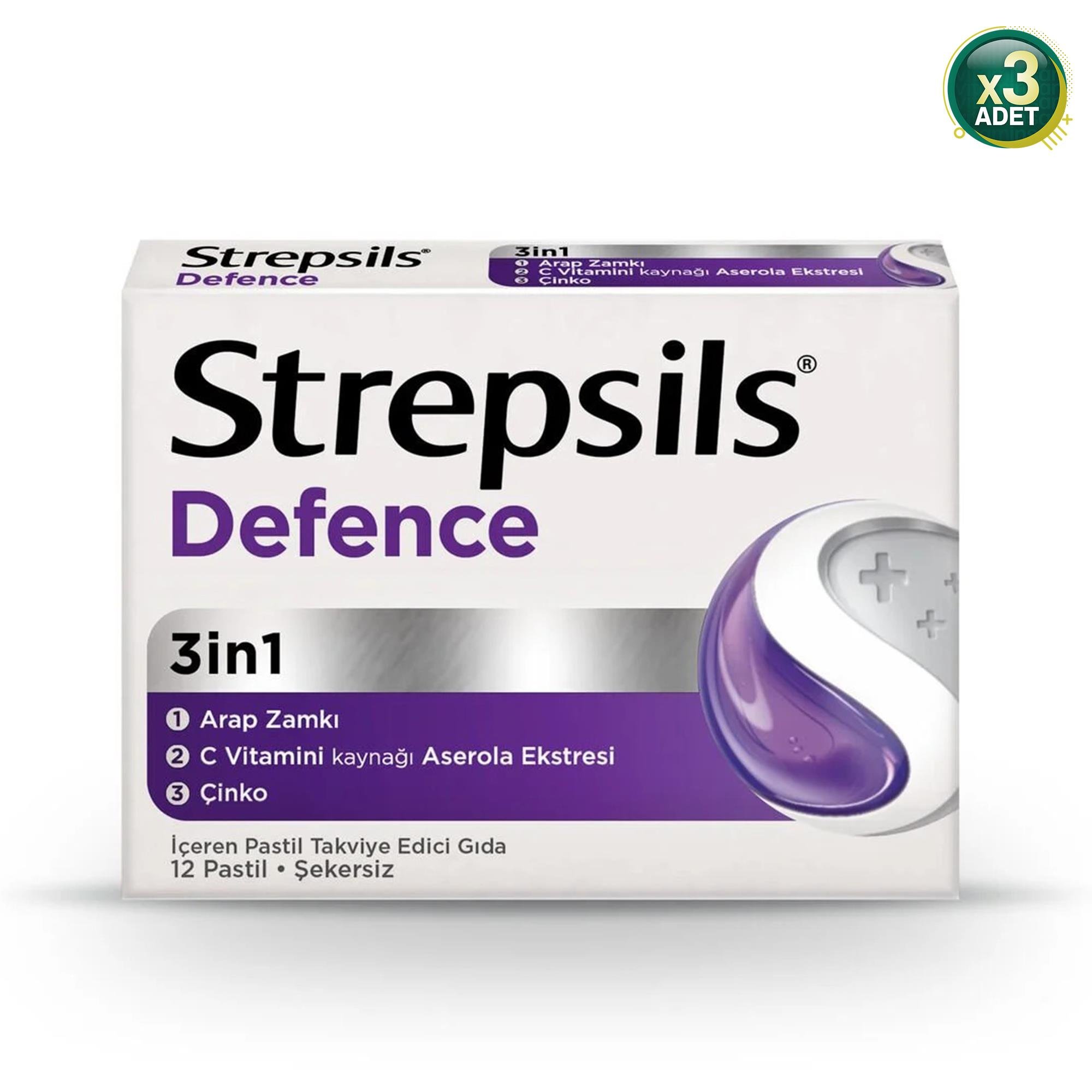 Strepsils Defence 12'li Pastil 3 Adet