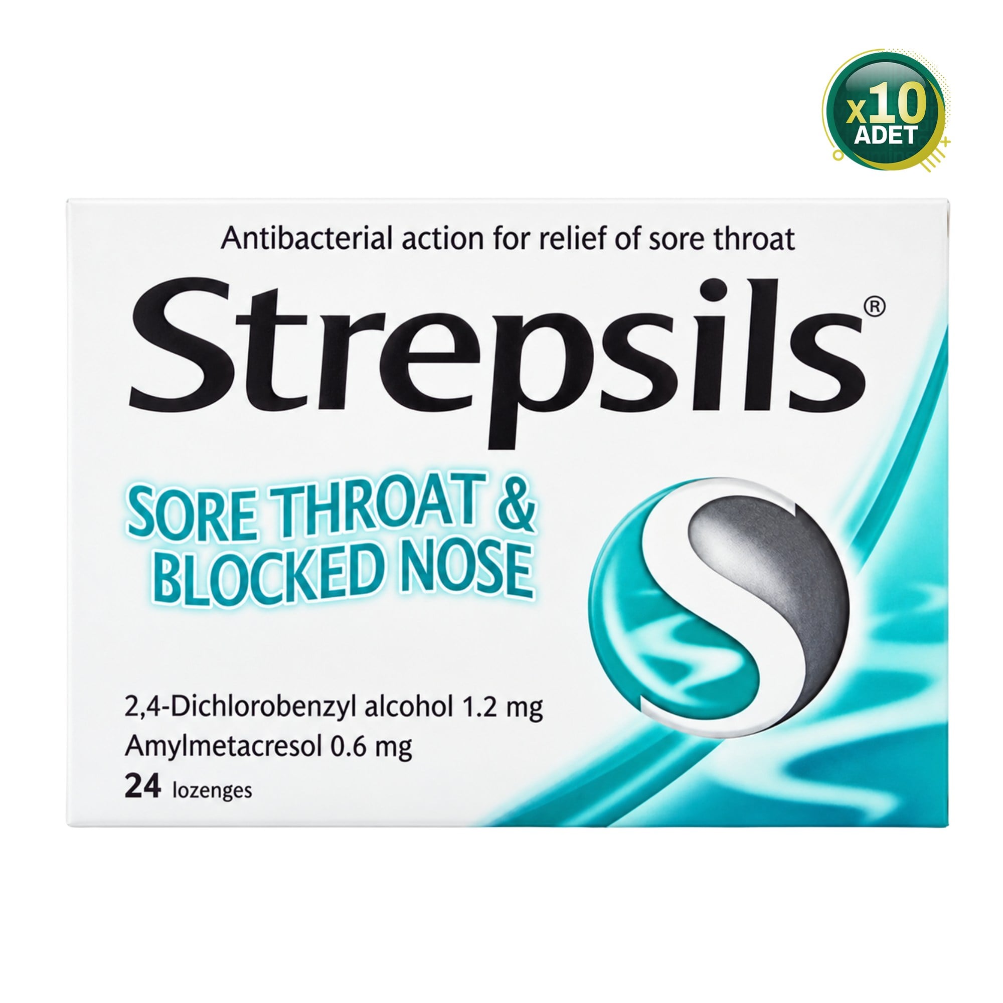 Strepsils Mentollü 24 Pastil 10 Adet