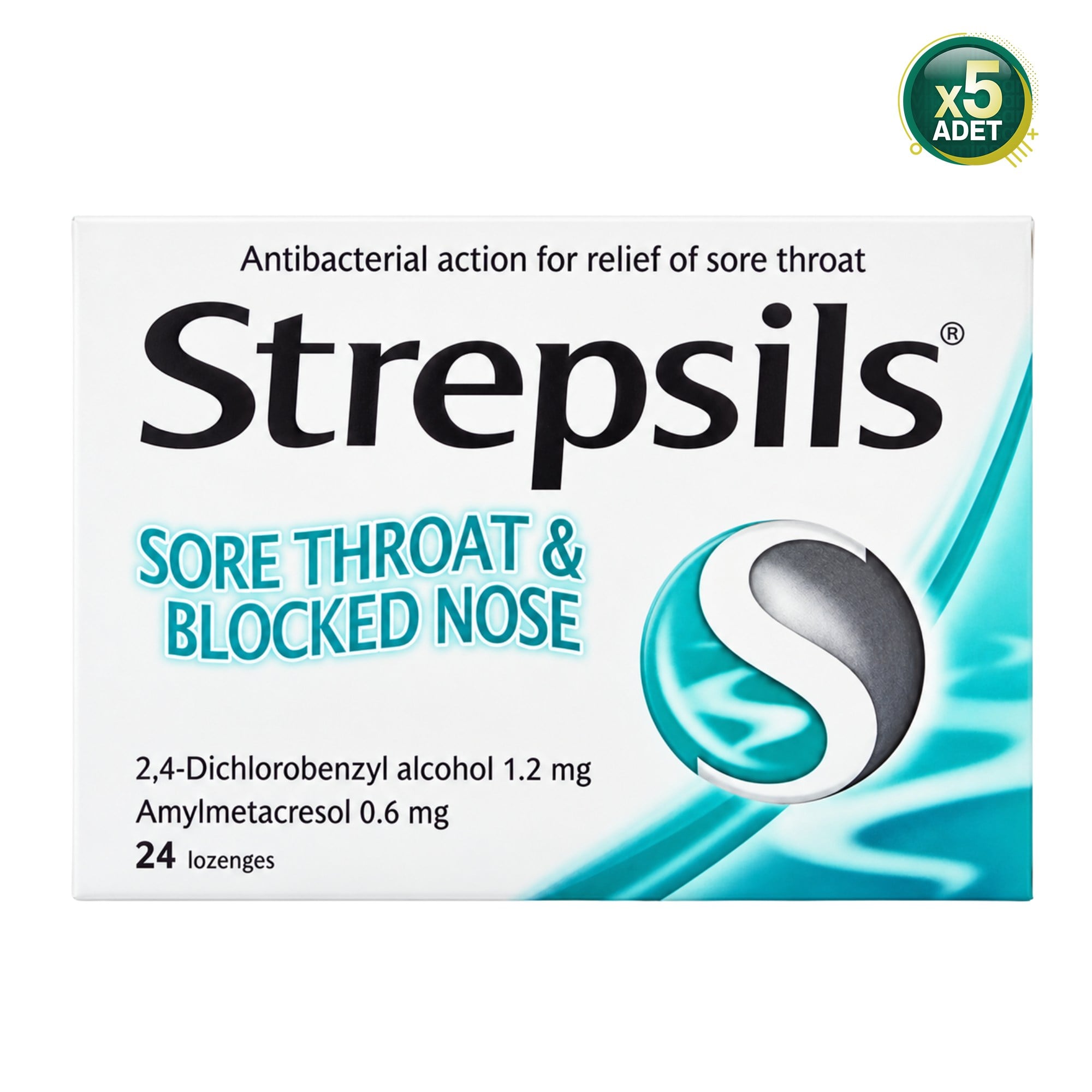 Strepsils Mentollü 24 Pastil 5 Adet