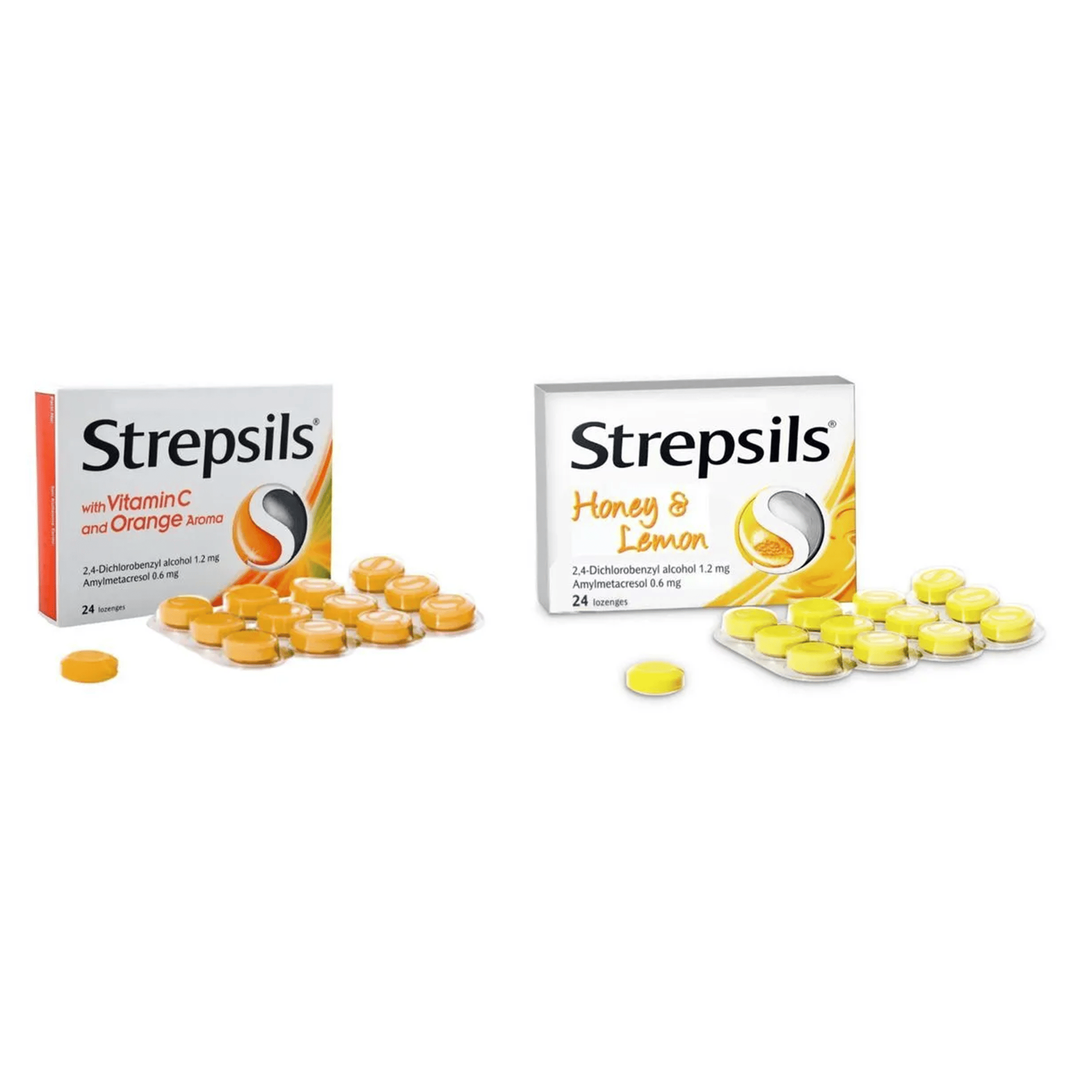 Strepsils Portakal & C Vitamini Aromalı 24 Pastil Strepsils Bal-limon Aromalı 24 Pastil