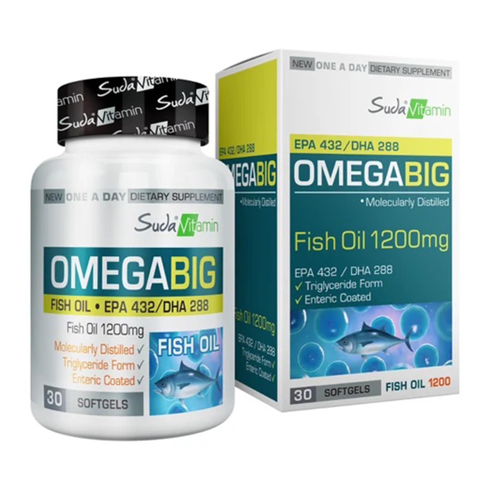 Suda Vitamin Omegabig 1200 mg 30 Kapsül