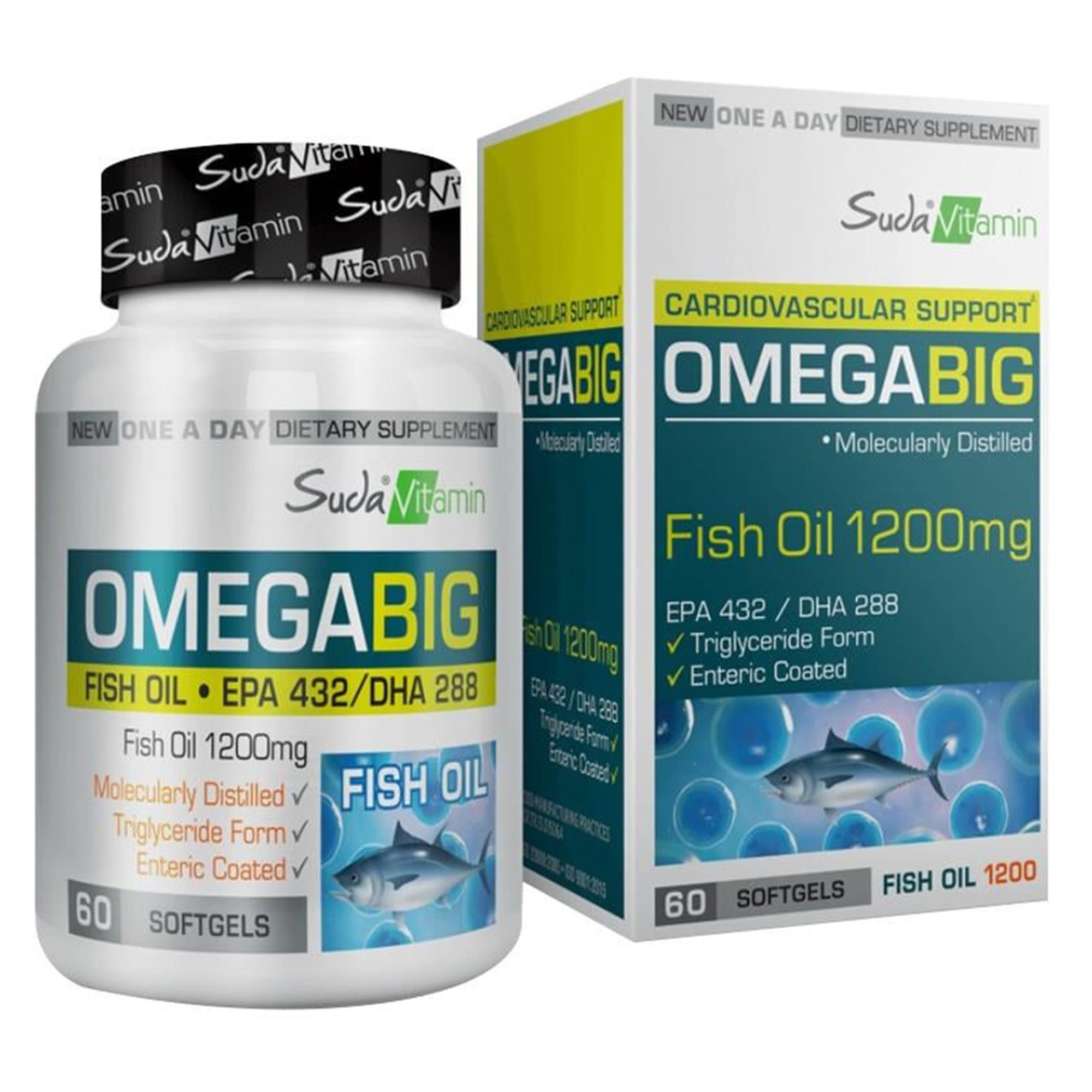 Suda Vitamin Omegabig 1200 mg 60 Kapsül
