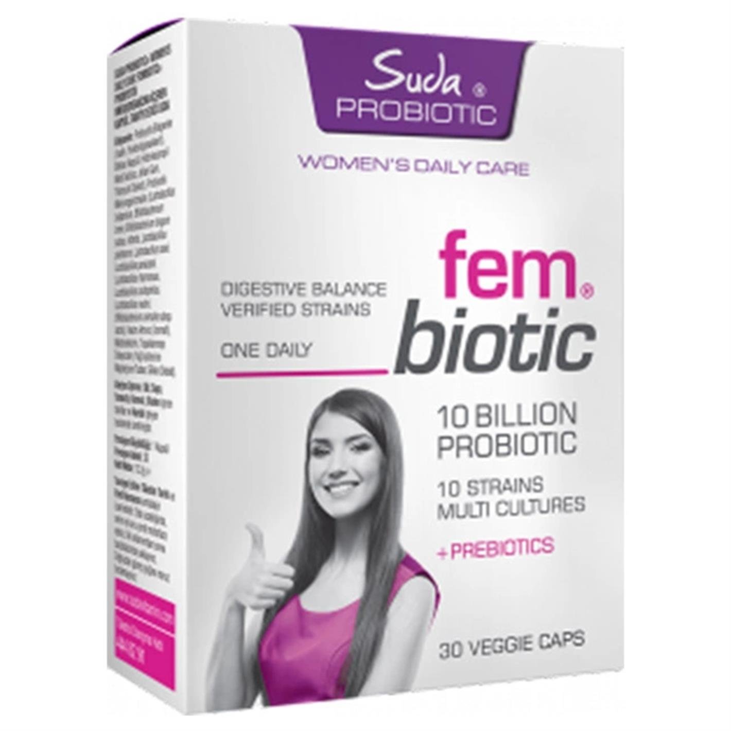 Suda Vitamin Probiotic Womens Daily Care Probiotics 30 Kapsül