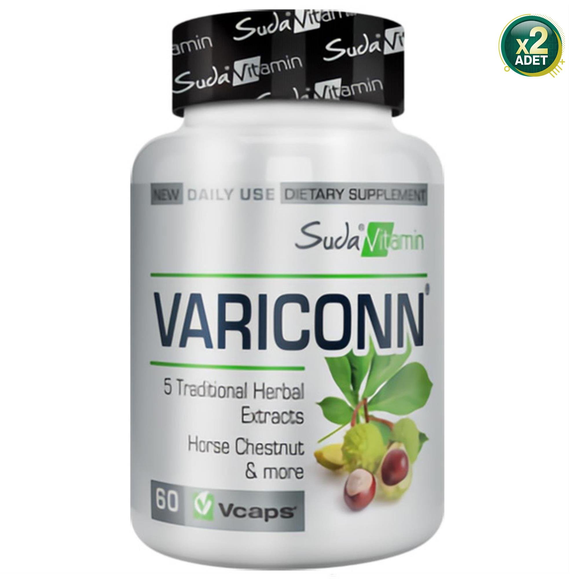 Suda Vitamin Variconn 60 Kapsül 2 Adet