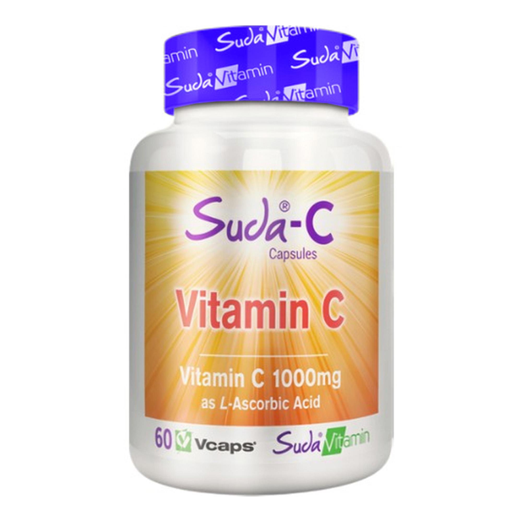 Suda Vitamin Vitamin C 1000mg - Takviye Edici Gıda 60 Kapsül