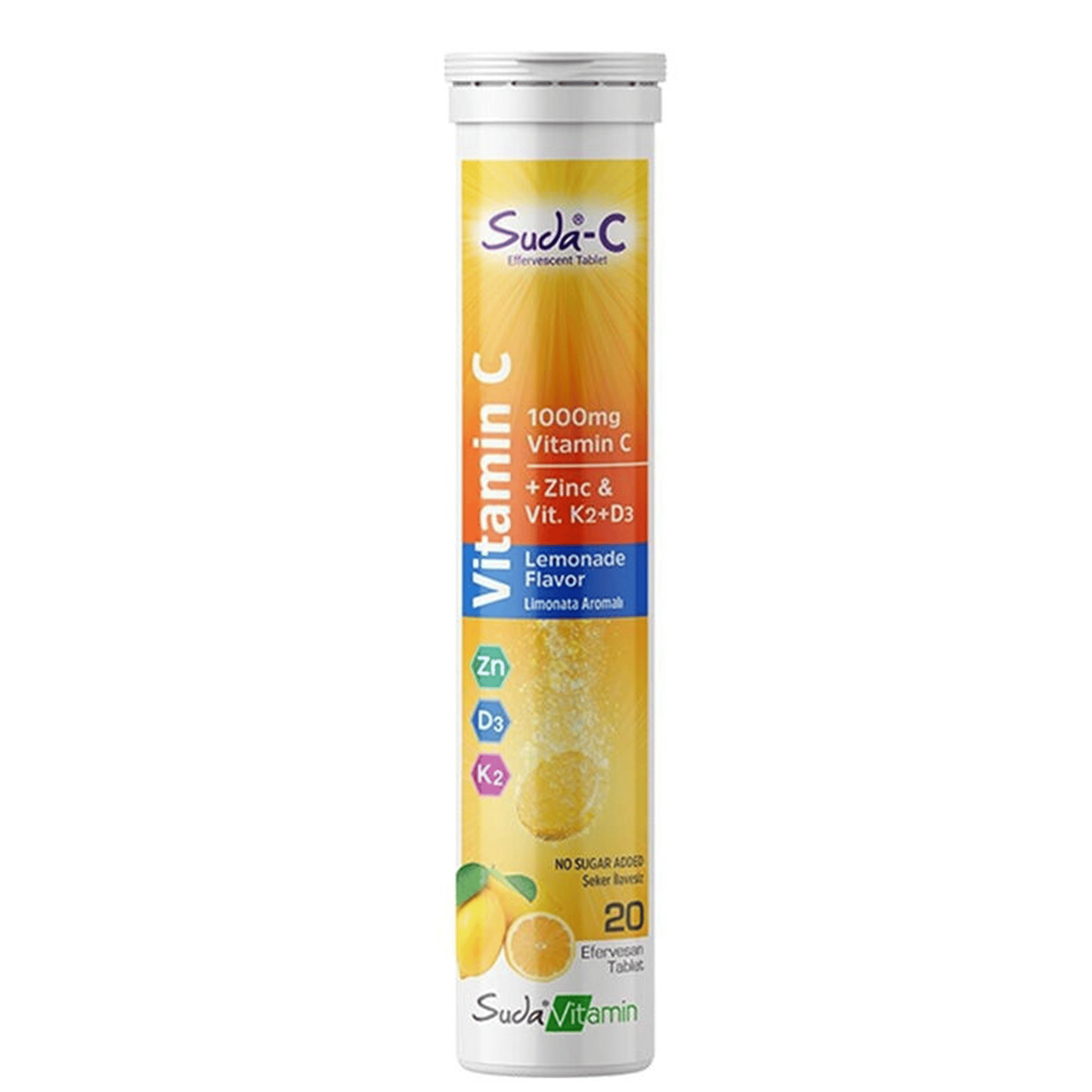 Suda Vitamin Vitamin C Lemonade 20 Efervesan Tablet