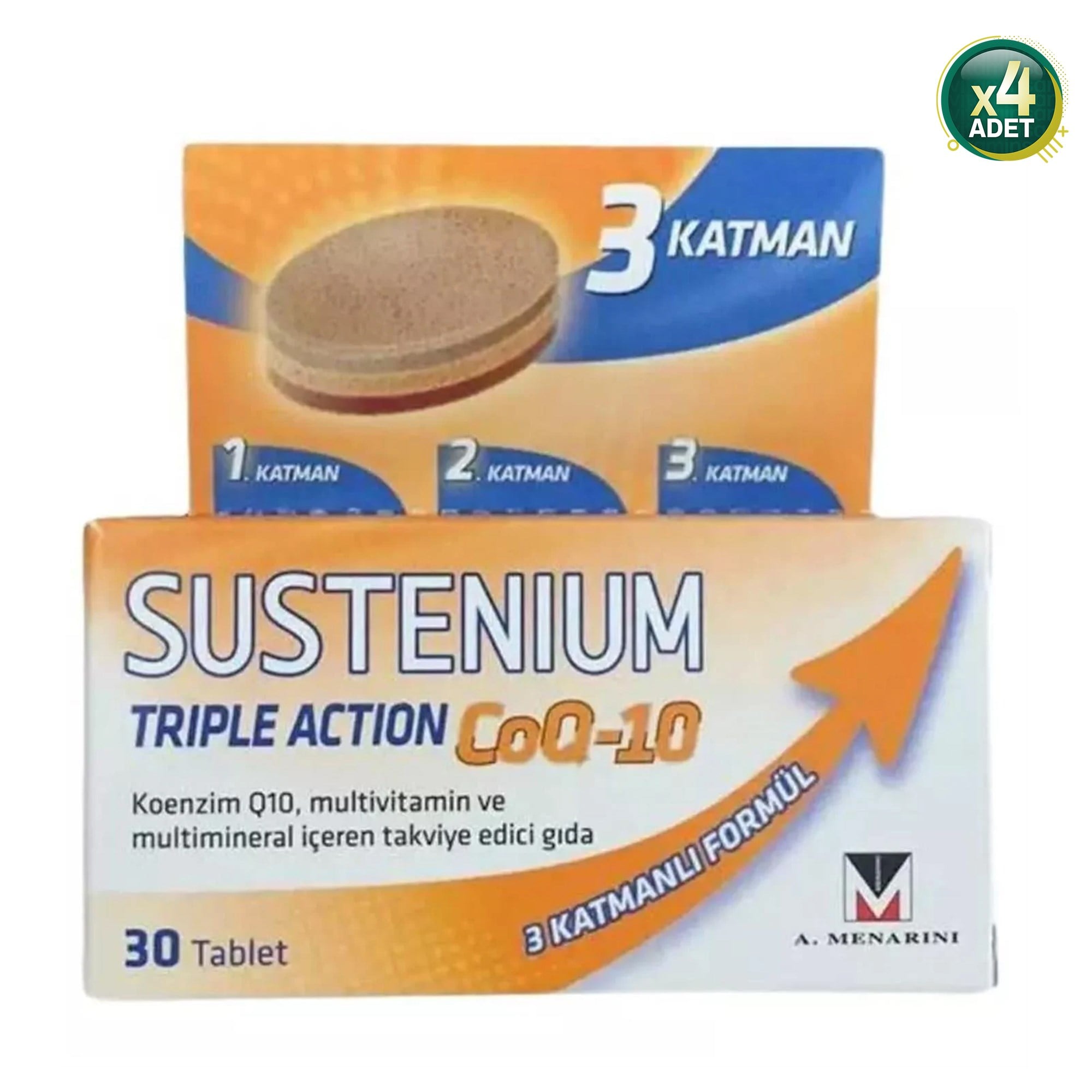 Sustenium Triple Action CoQ 10 30 Tablet 4 Adet