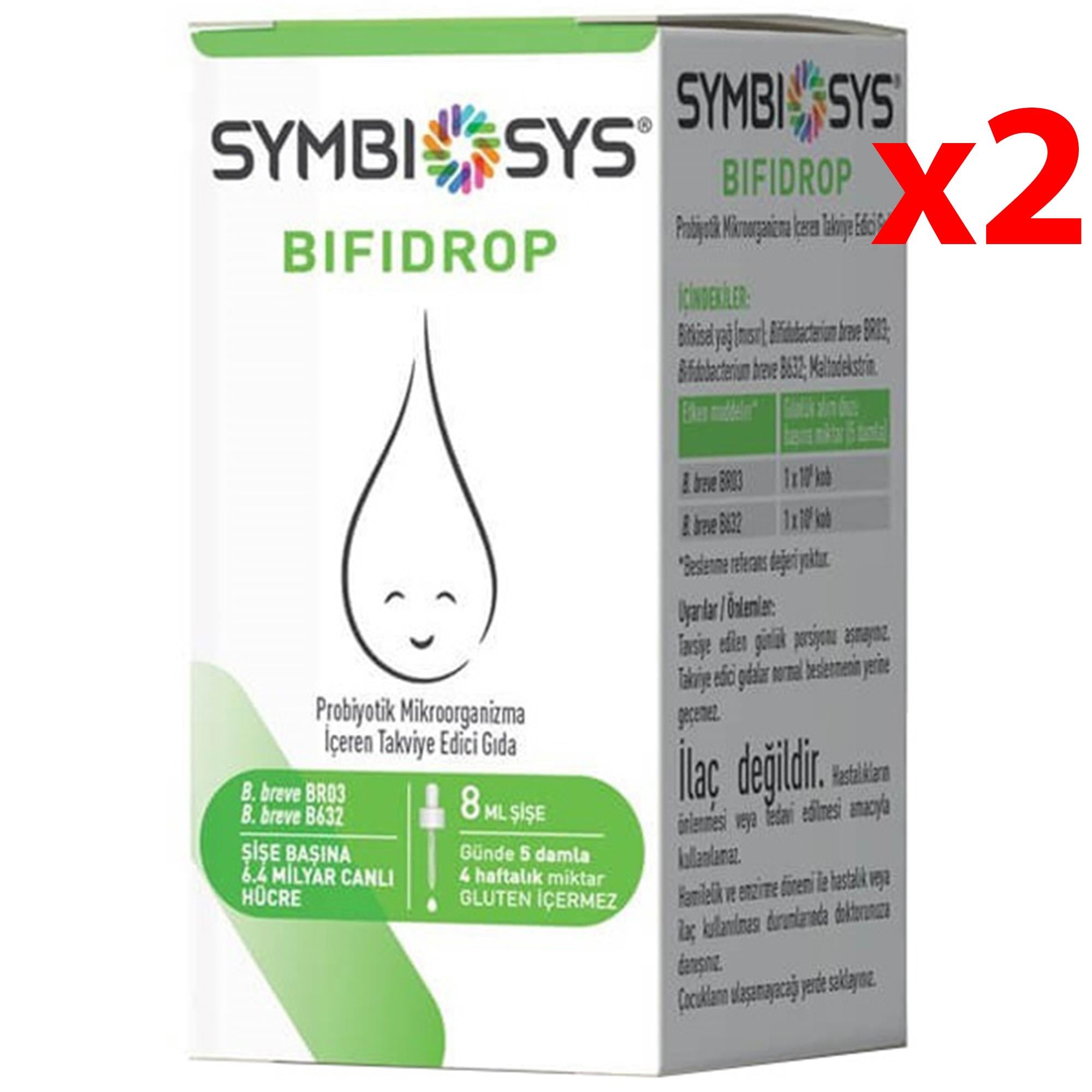 Symbiosys Bifidrop Probiyotik Damla 8 ML 2 Adet