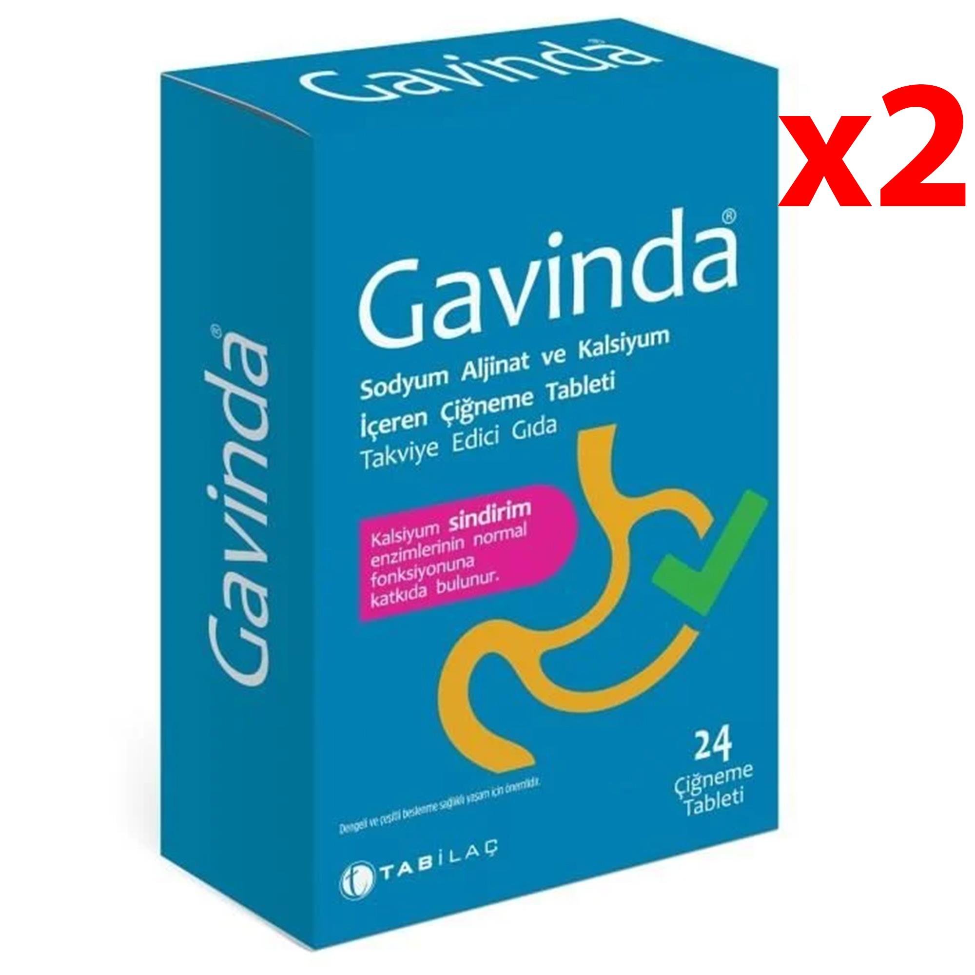 Tab İlaç Gavinda Probiyotik 24 Çiğneme Tableti 2 Adet