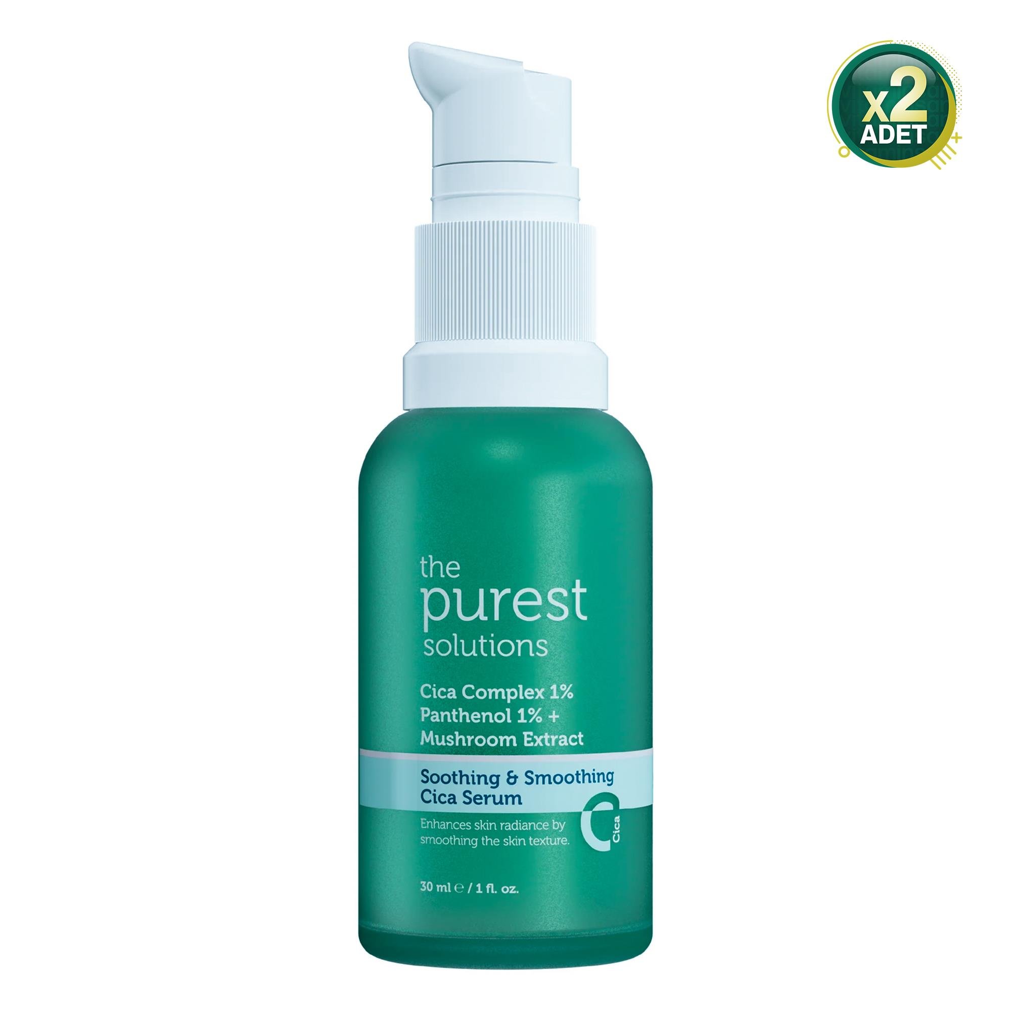 The Purest Solutions Cica Kızarıklık Karşıtı ve Bariyer Onarıcı Yüz Serumu 30 ml 2 Adet