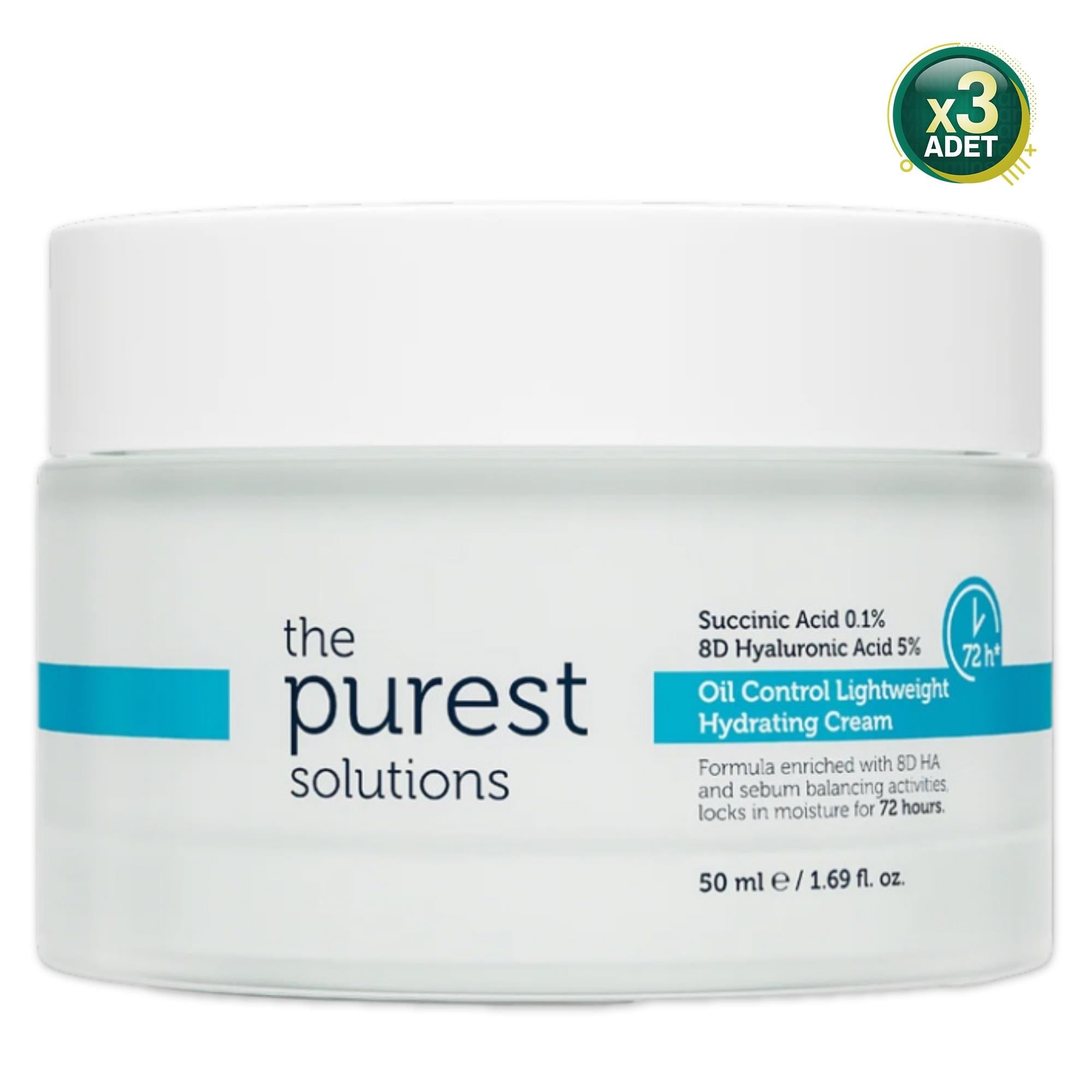The Purest Solutions Oil Control Lighyweight Hydrating Cream 50 ml 3 Adet