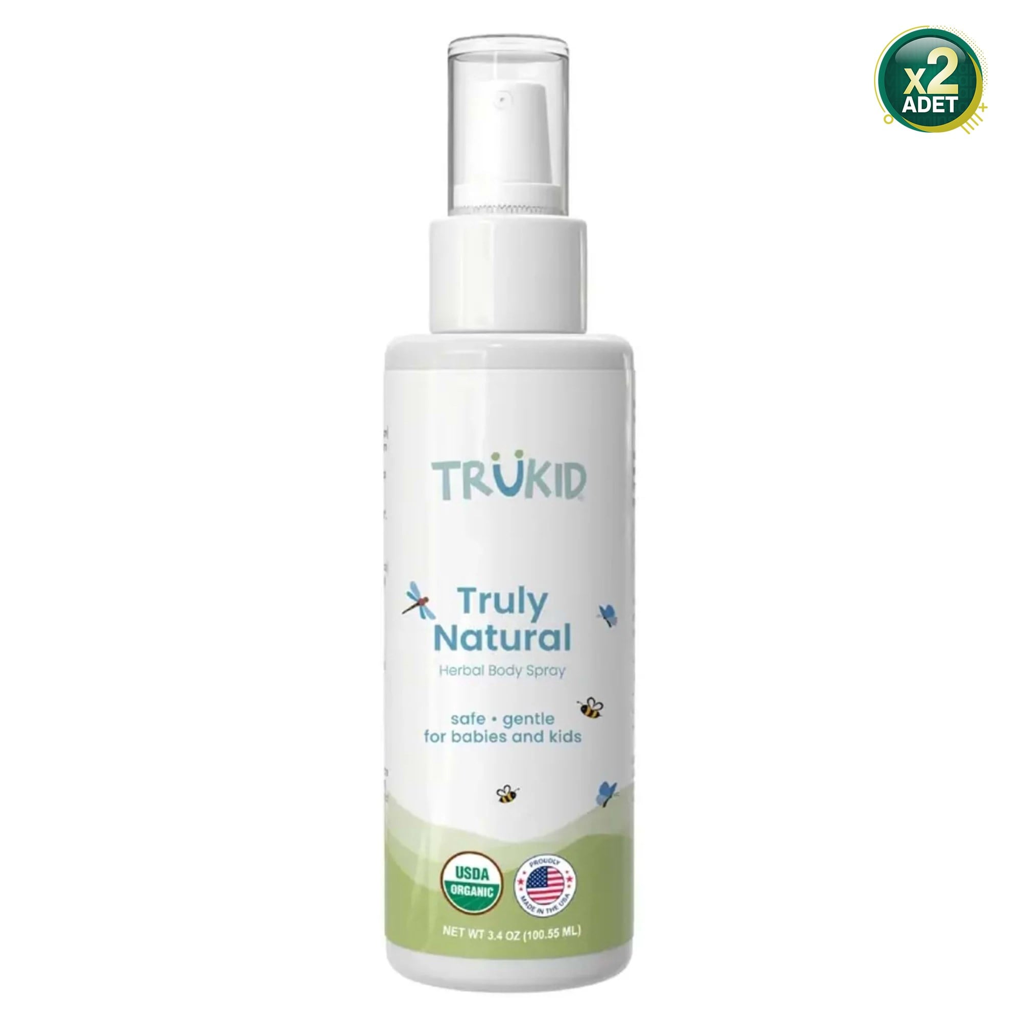 Truly Natural Bitkisel Sinek Kovucu Sprey 100 ml 2'li Paket