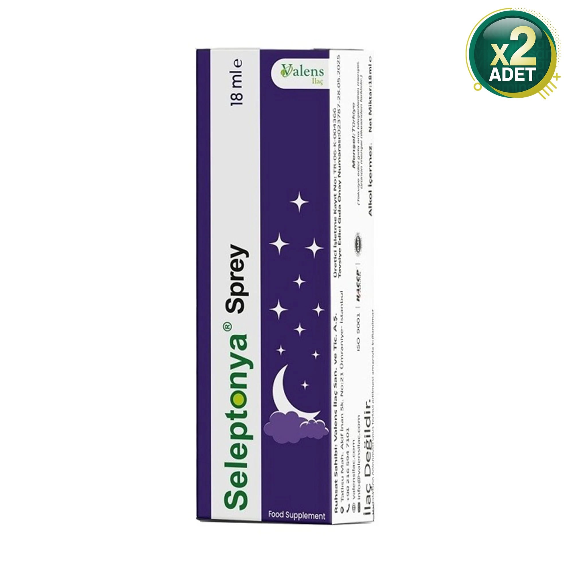 Valens Seleptonya Sprey 18 ml 2'li Paket