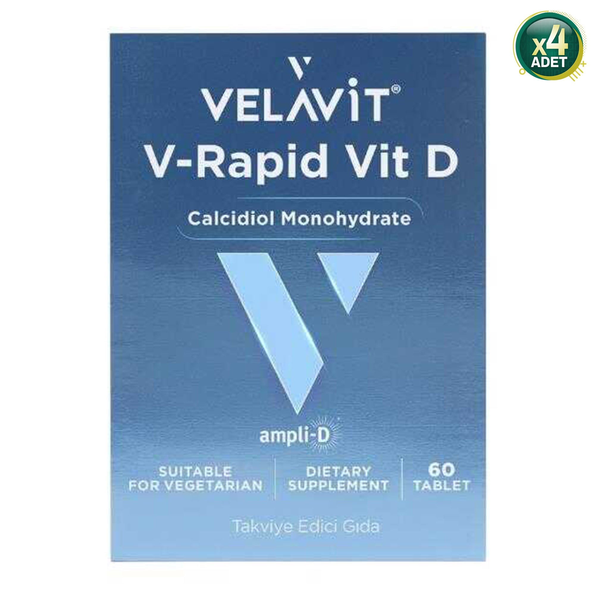 Velavit V-Rapid Vit D 60 Tablet 4 Adet