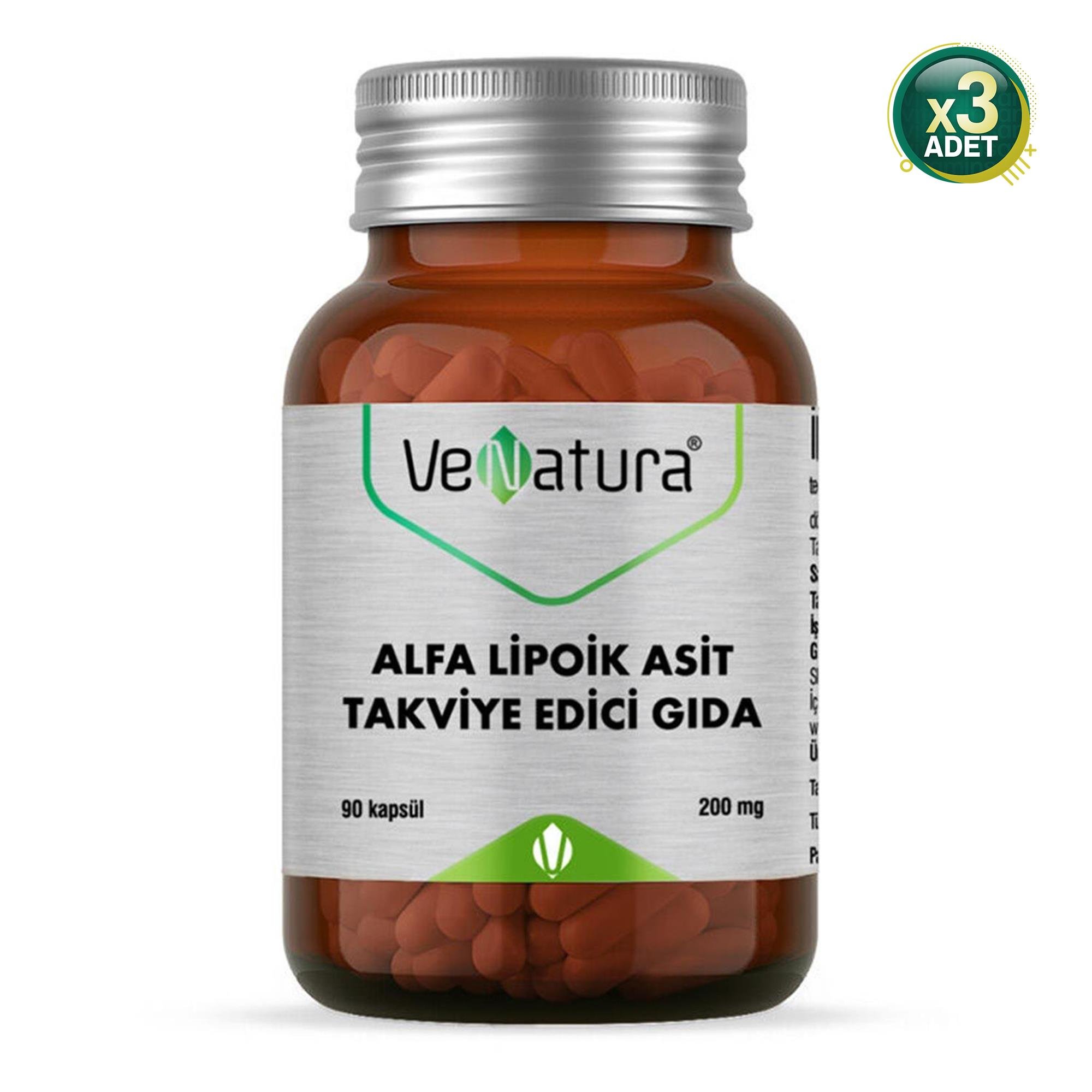 Venatura Alfa Lipoik Asit 90 Tablet 3 Adet