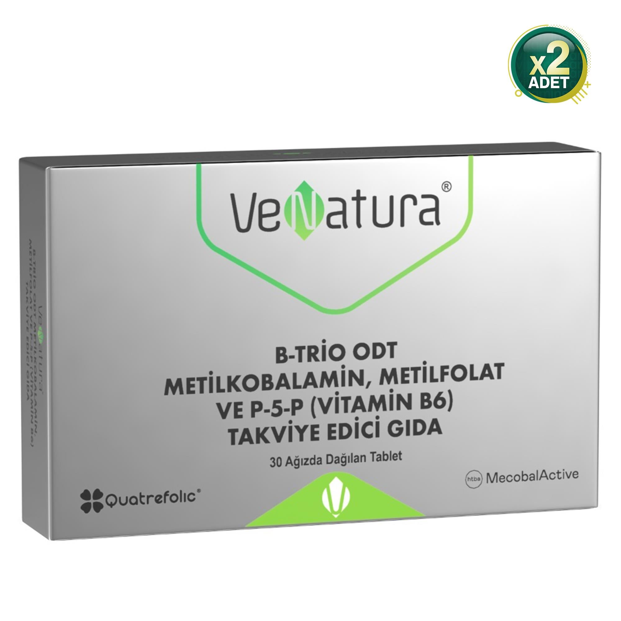 Venatura B-Trio ODT Metilkobalamin 30 Tablet 2'li