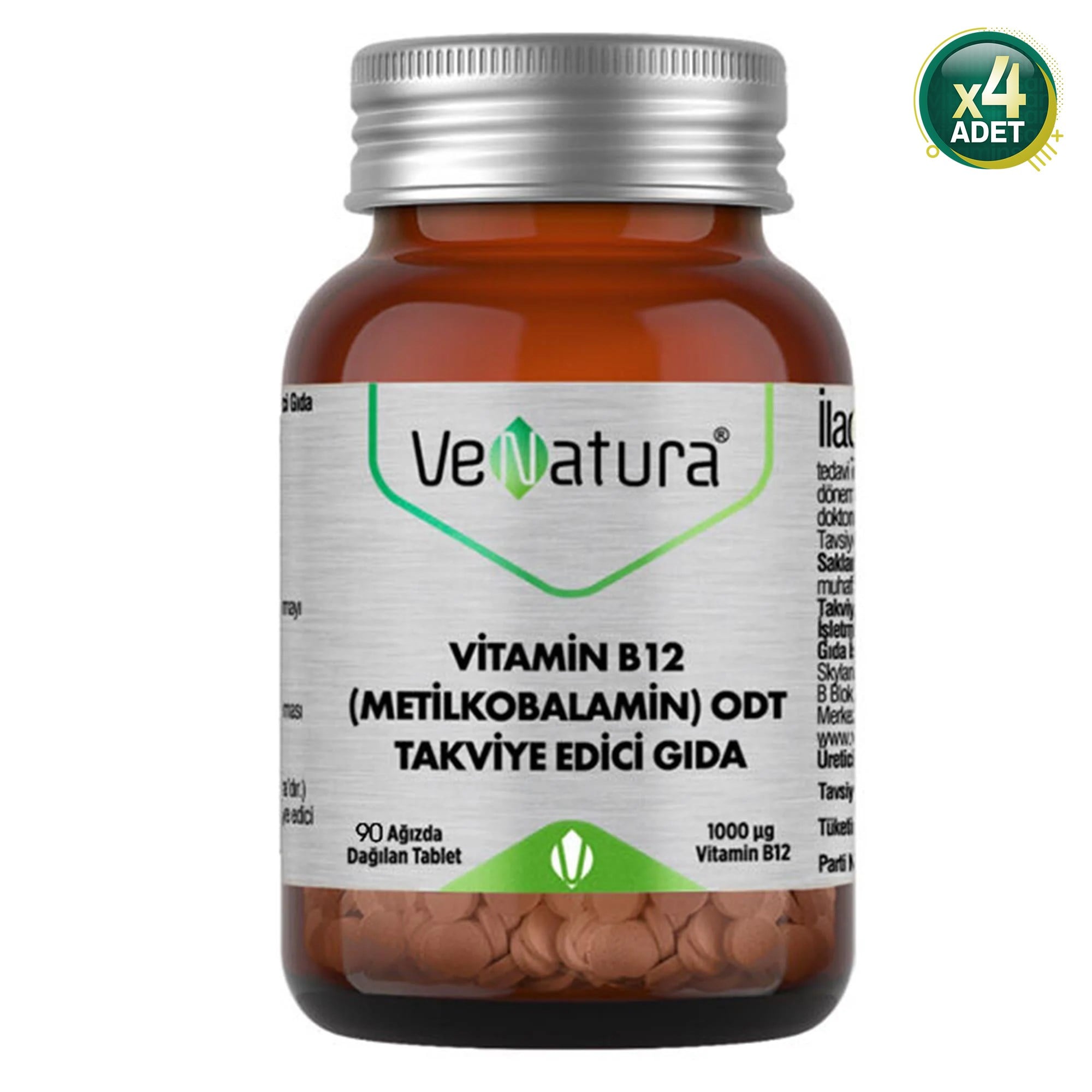 venatura b12 metilkobalamin odt 90 tablet - 4 adet