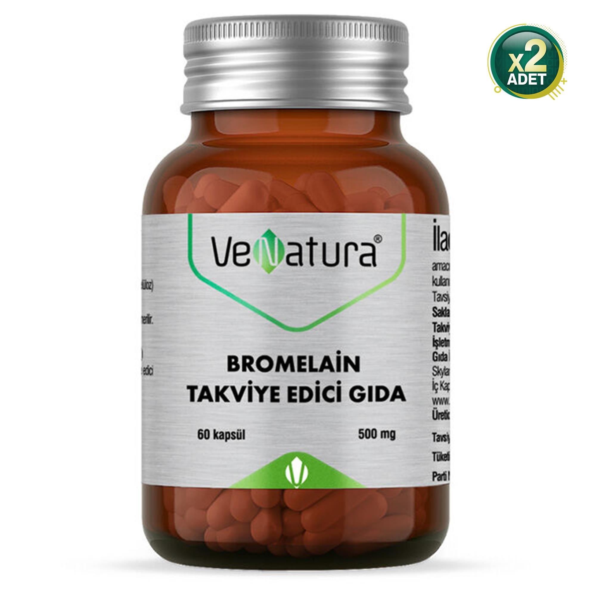 Venatura Bromelain 60 Kapsül 2 Adet