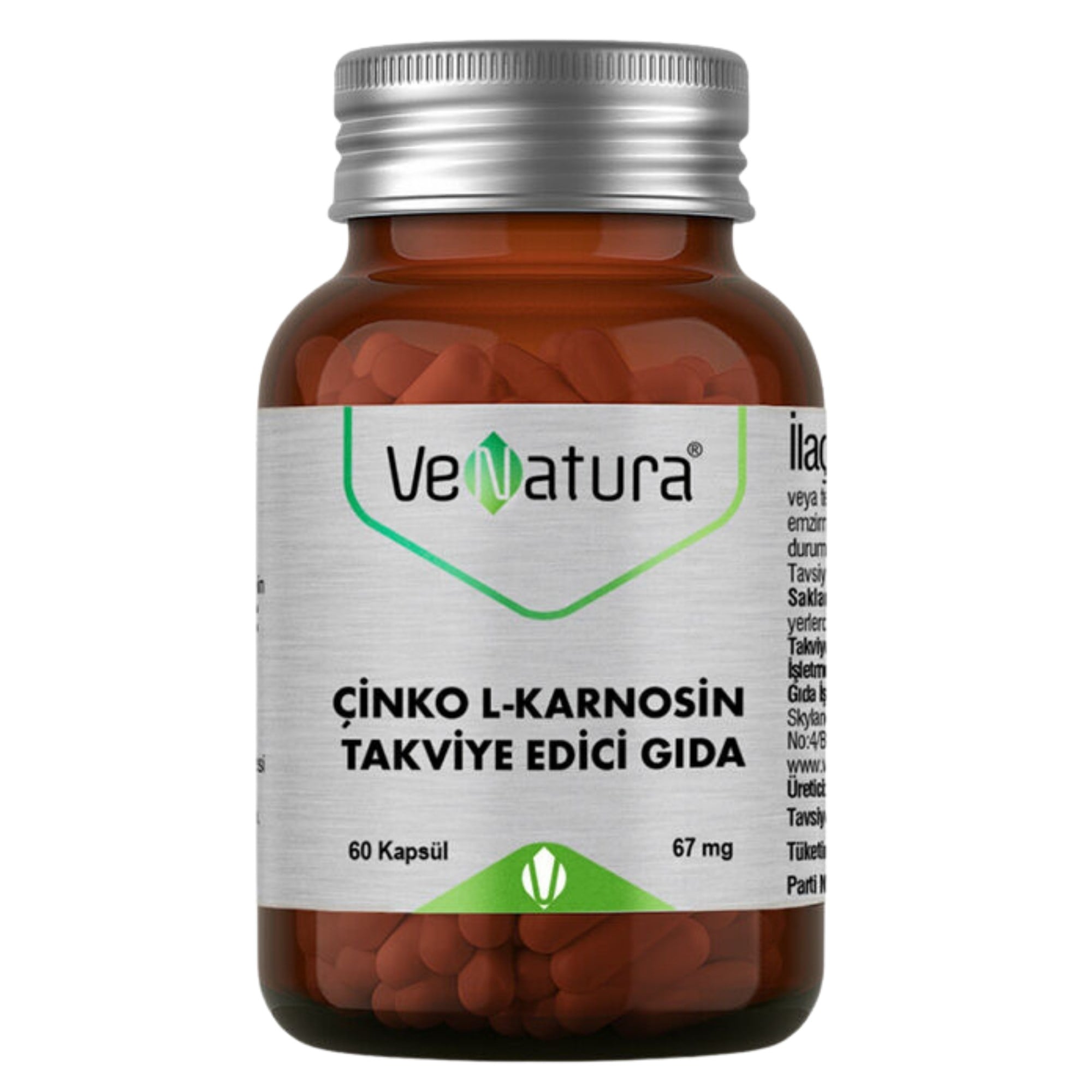 Venatura Çinko L-Karnosin 60 Kapsül