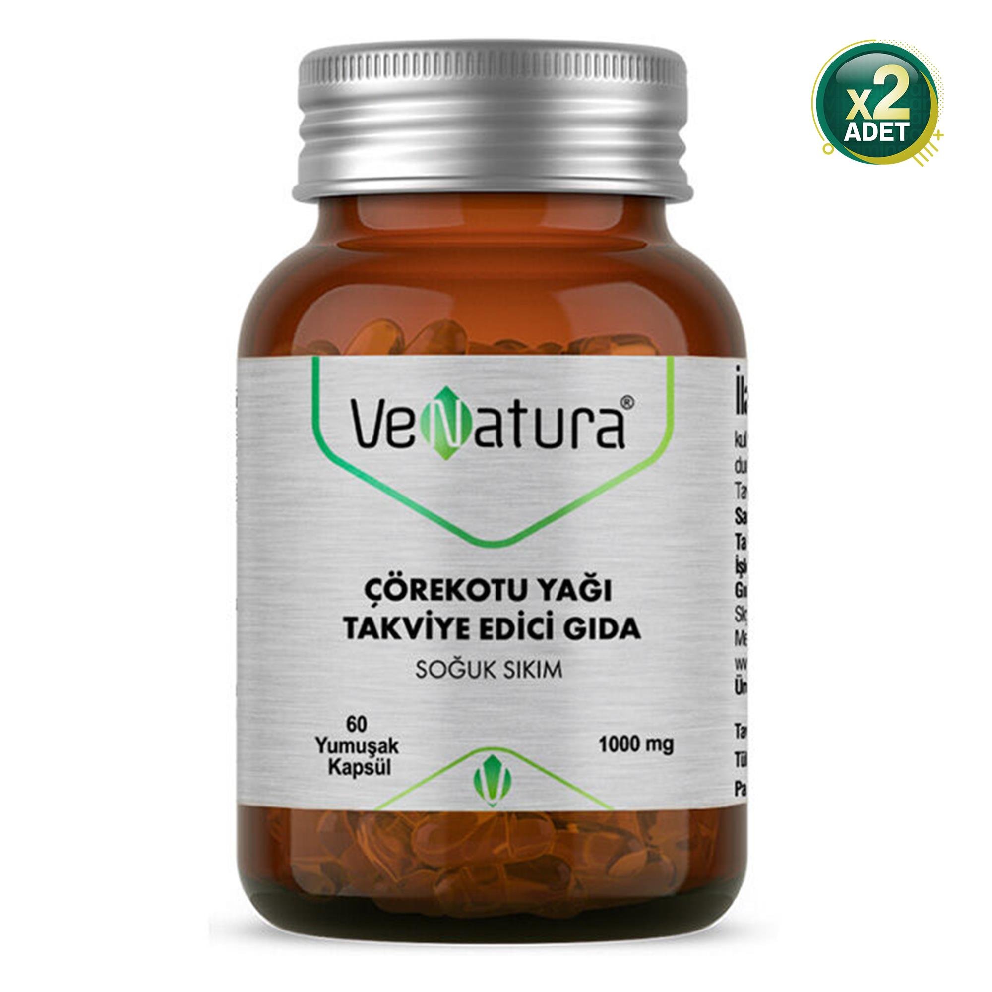 Venatura Çörek Otu Yağı 1000 mg 60 Kapsül 2 Adet