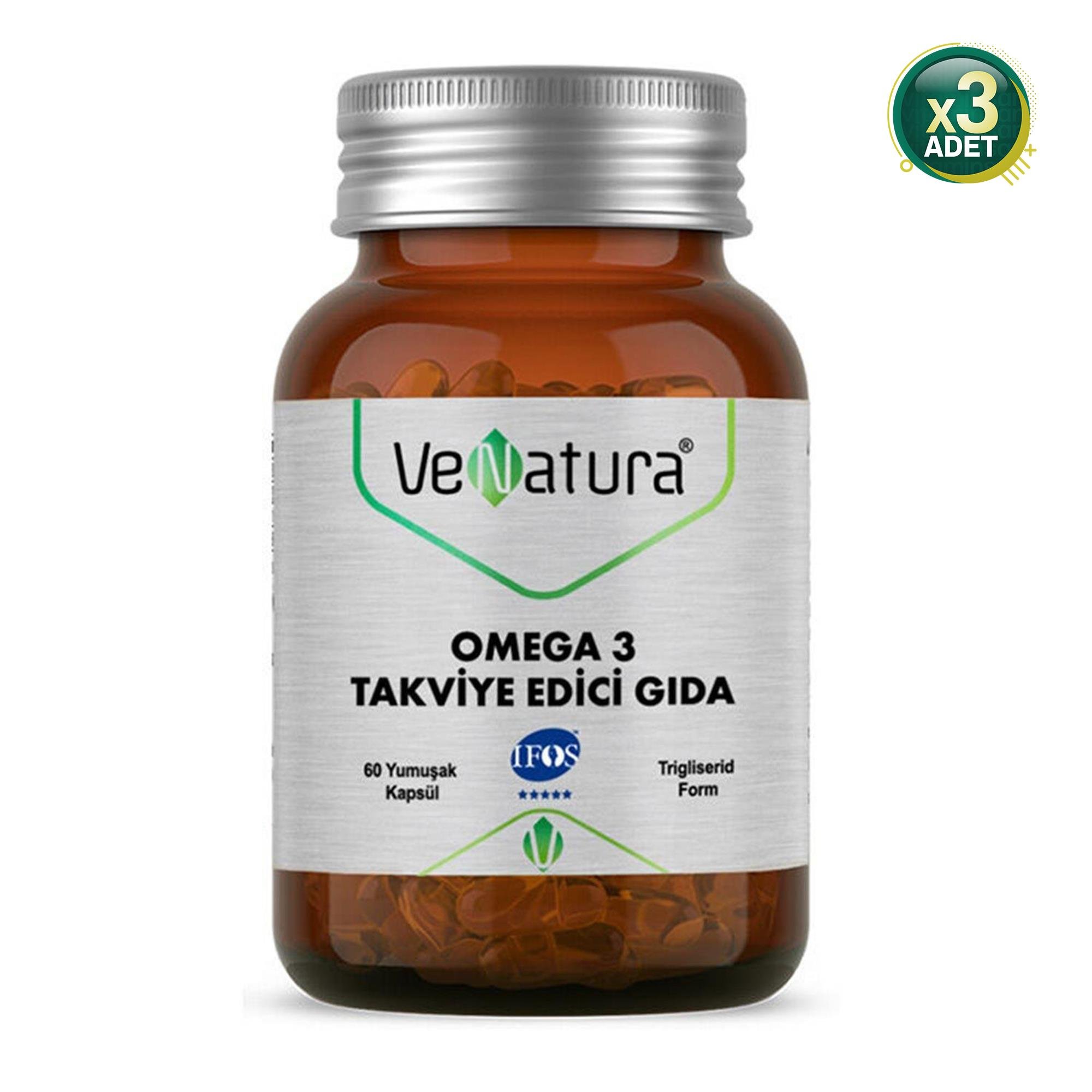 Venatura Omega 3 60 Kapsül 3 Adet