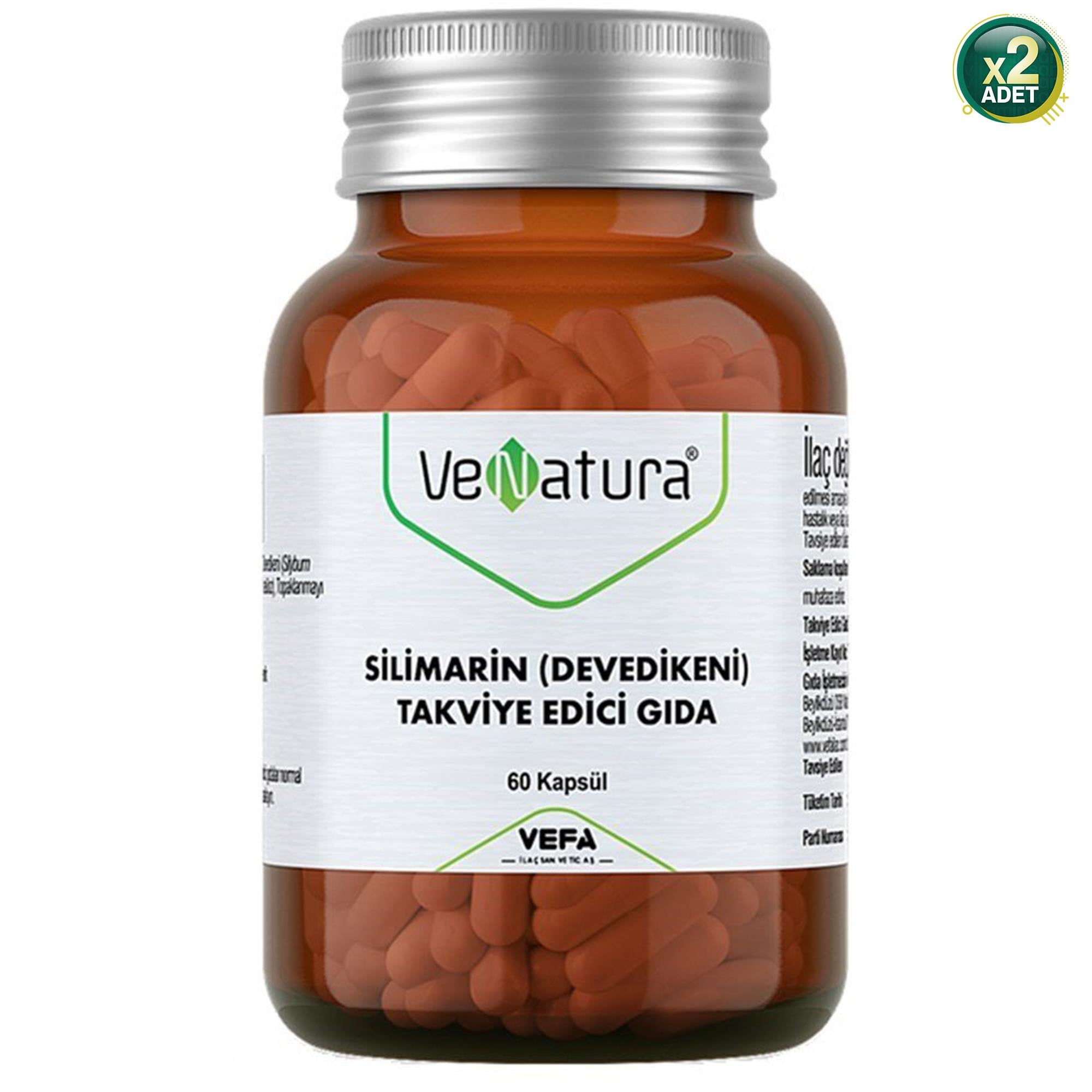 Venatura Silimarin 60 Kapsül 2 Adet