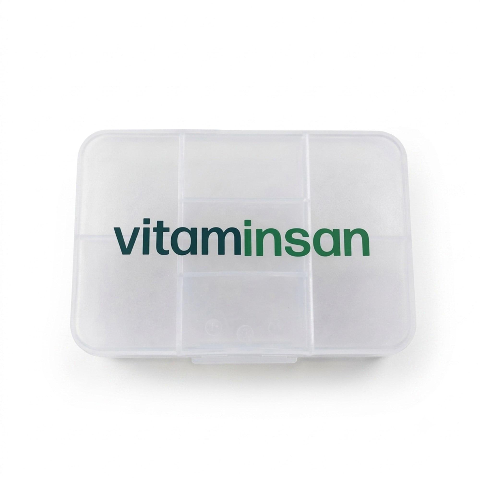 Vitaminsan Baskılı 7 Bölmeli İlaç Saklama Kutusu