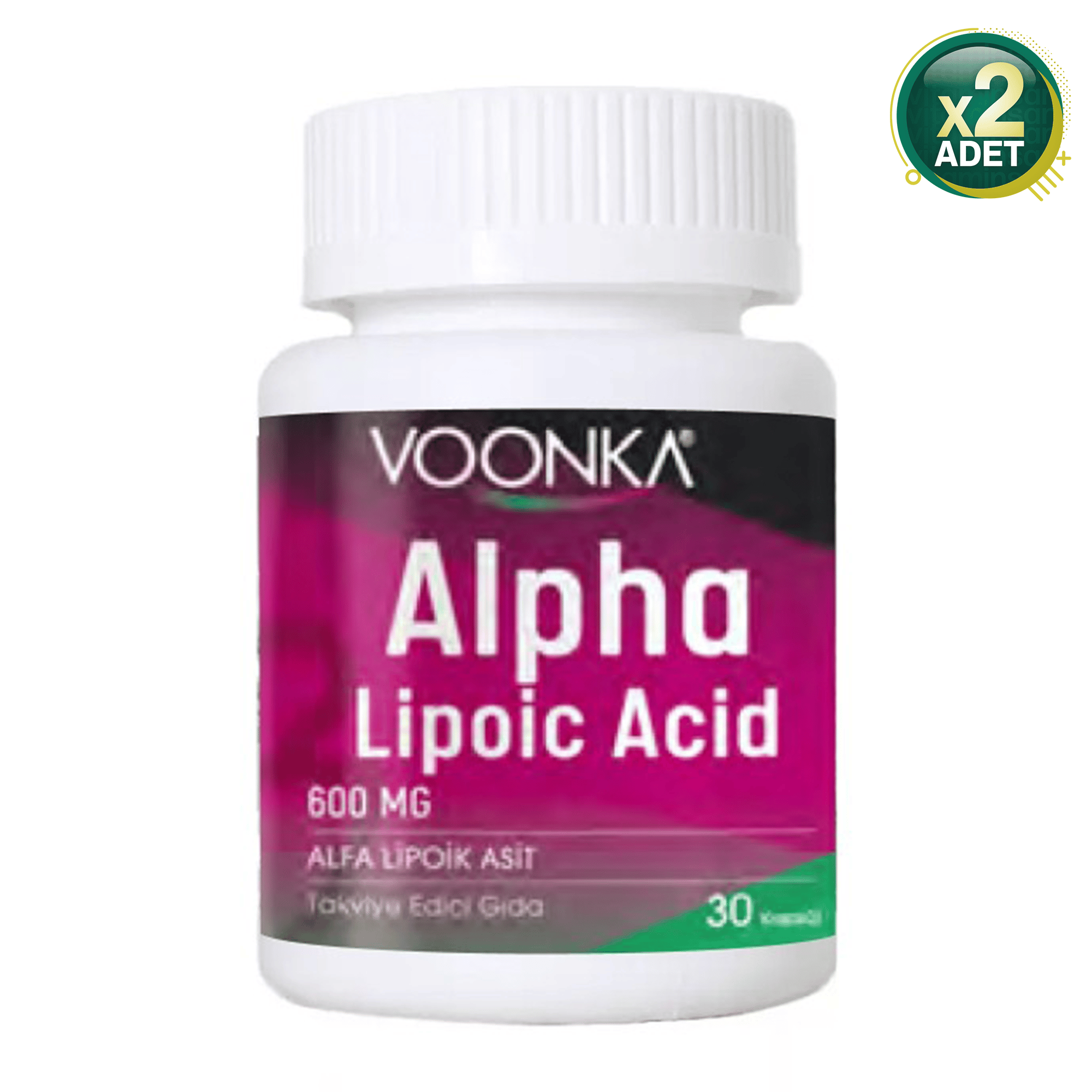 Voonka Alpha Lipoic Acid 600 mg 30 Kapsül 2 Adet