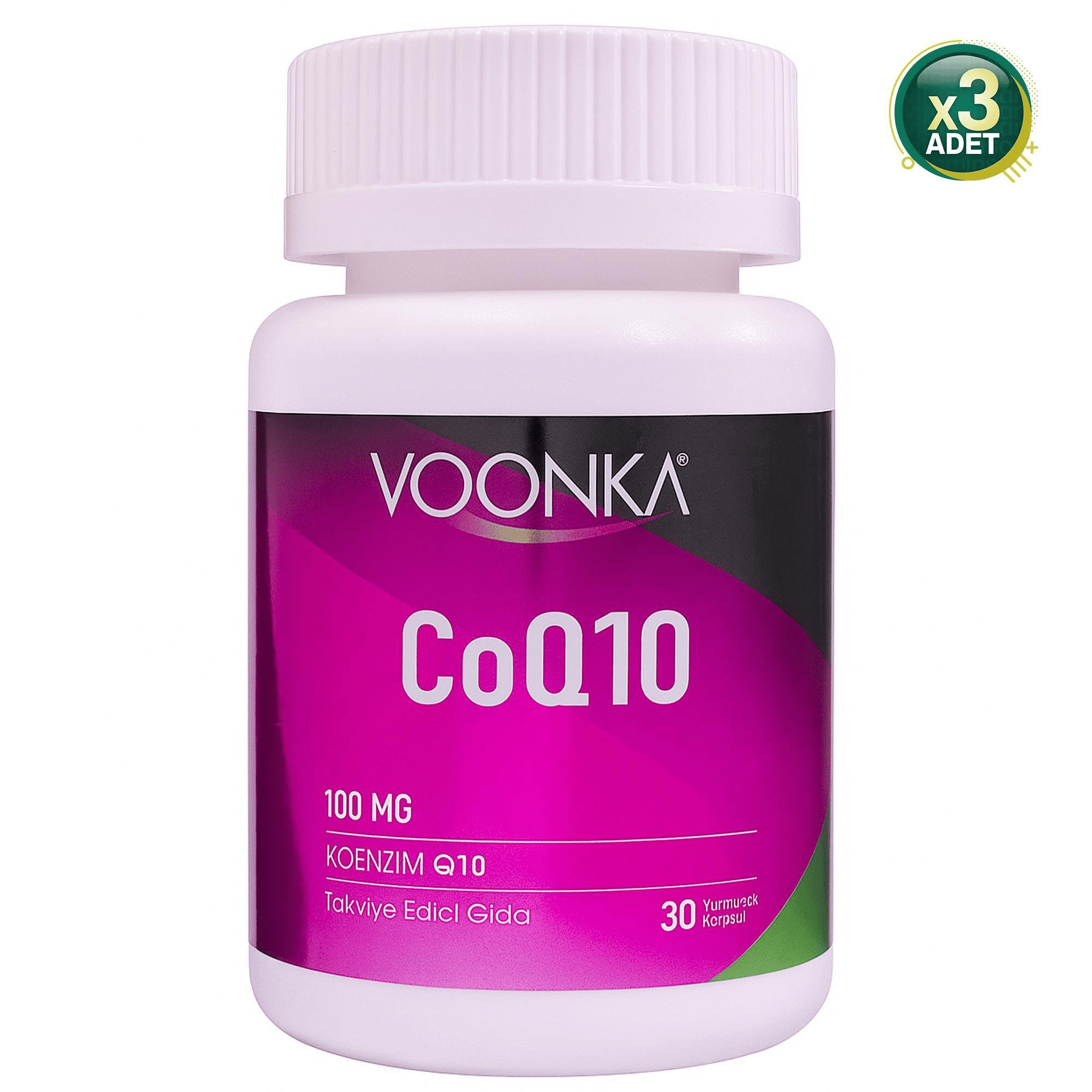 Voonka Co Q10 100 Mg 32 Yumuşak Jel 3 Kutu