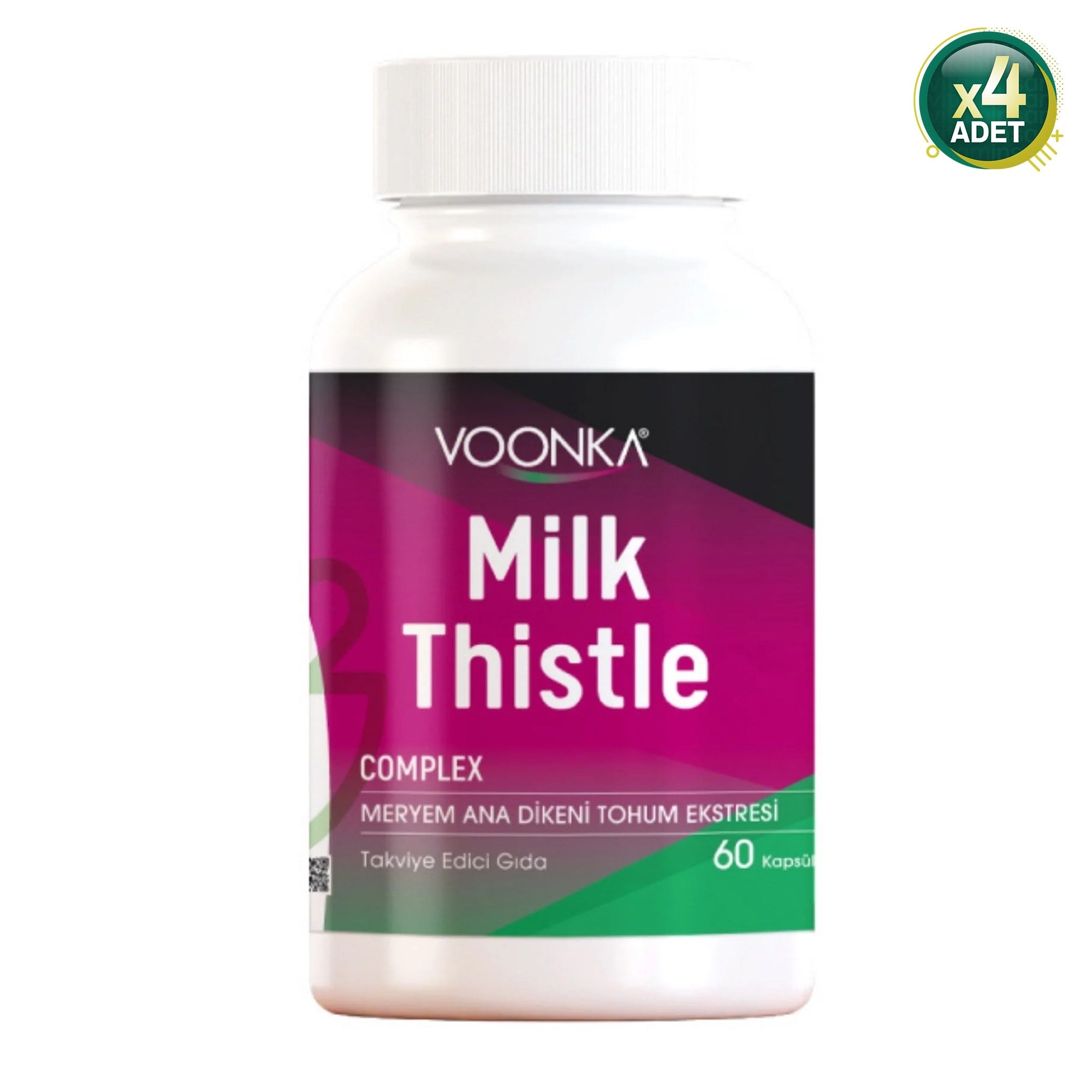 Voonka Milk Thistle 60 Kapsül 4 Adet