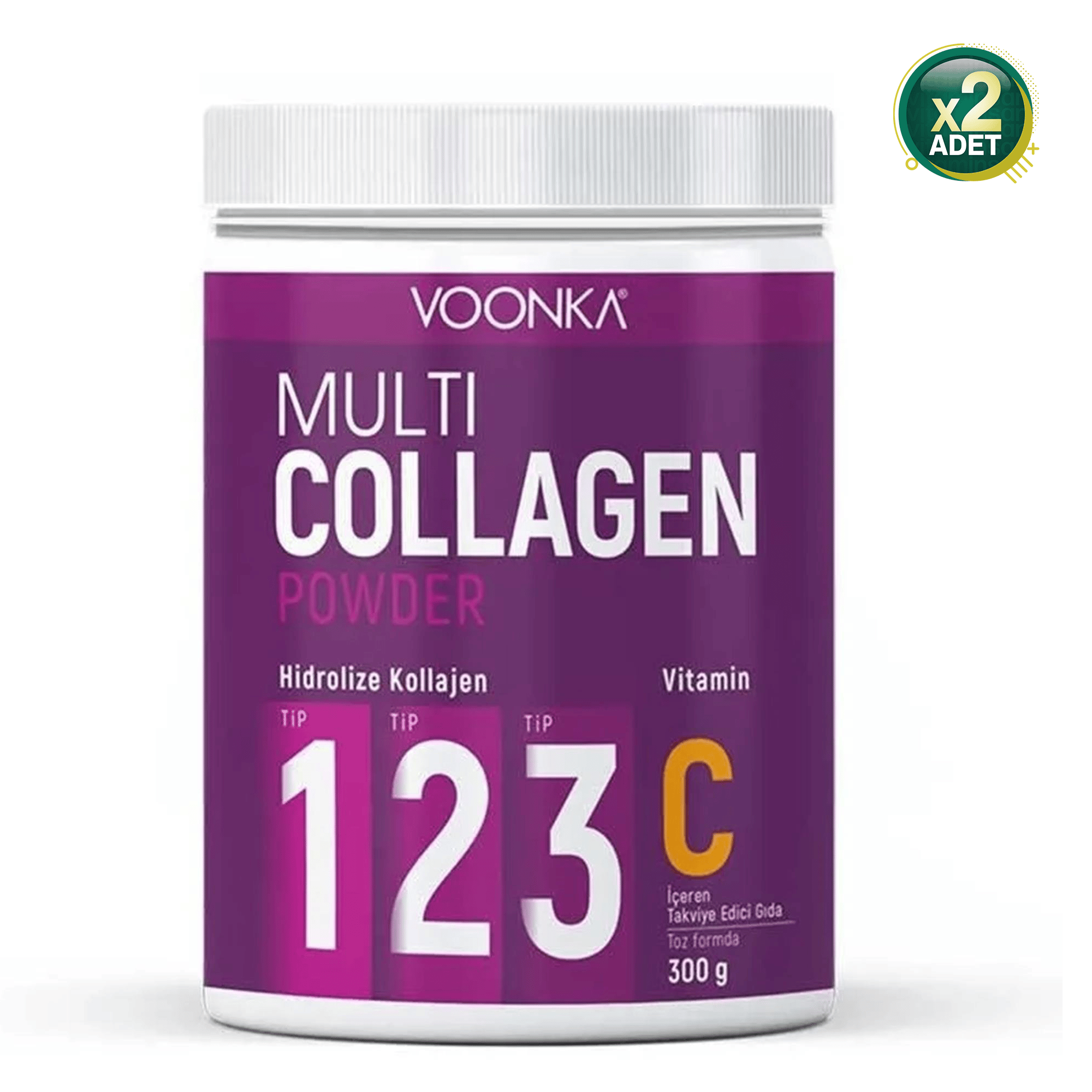 Voonka multi collagen powder 300 gr 2 Adet
