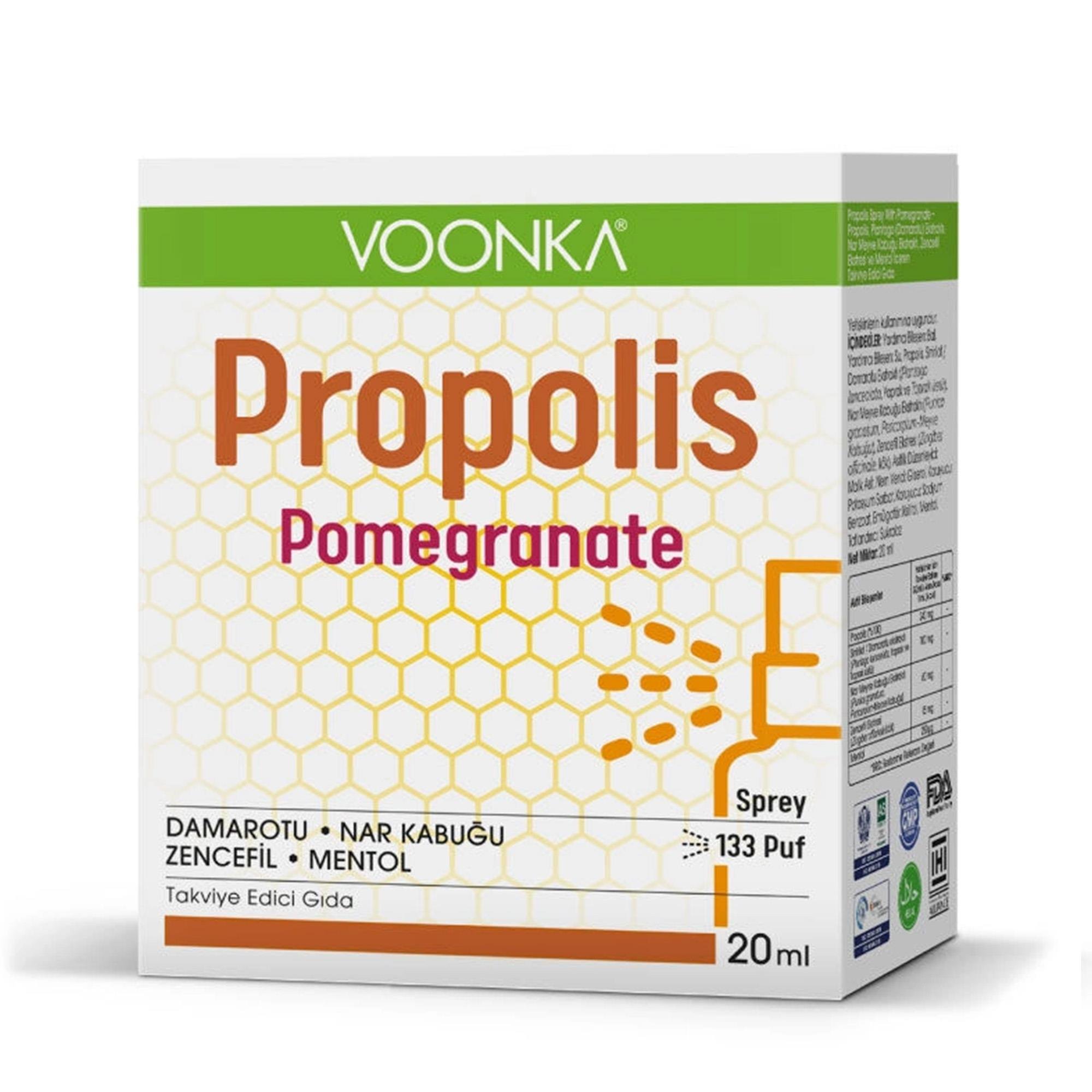 Voonka Propolis Pomegranate Sprey 20 ml