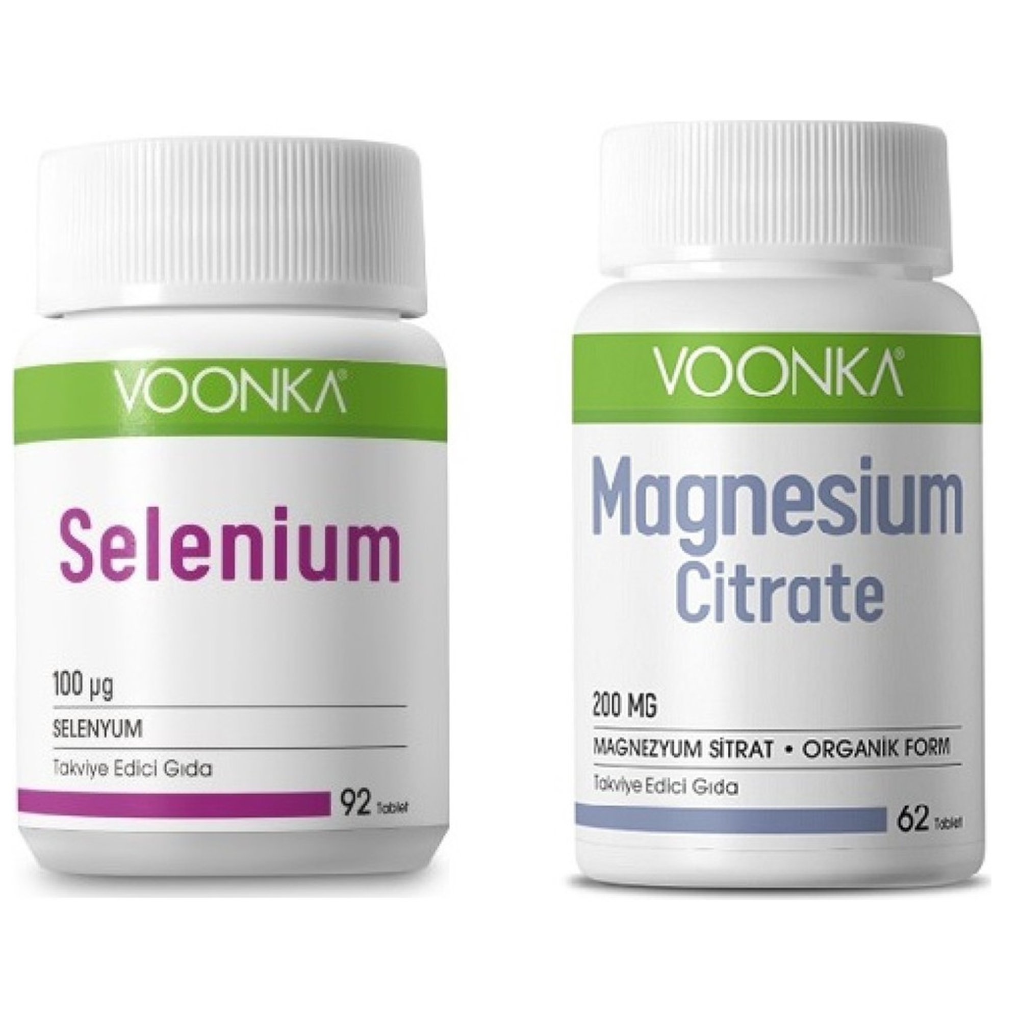 Voonka Selenium 100 Mcg+Magnesium Citrate 200 Mg 62 Tablet