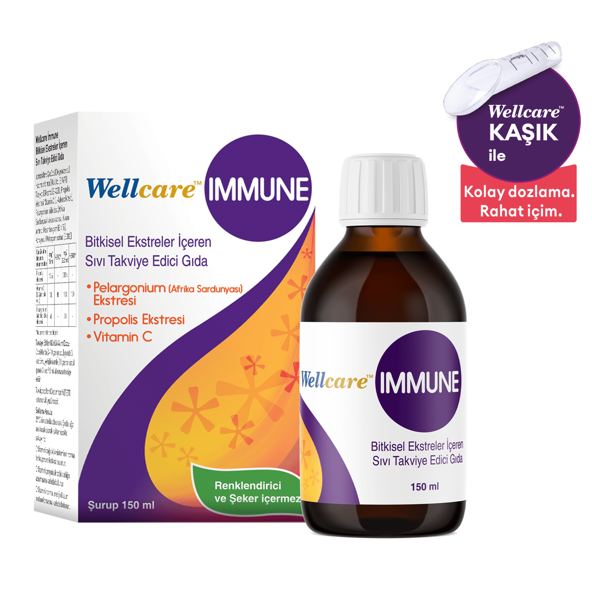 Wellcare Immune 150 ml Şurup