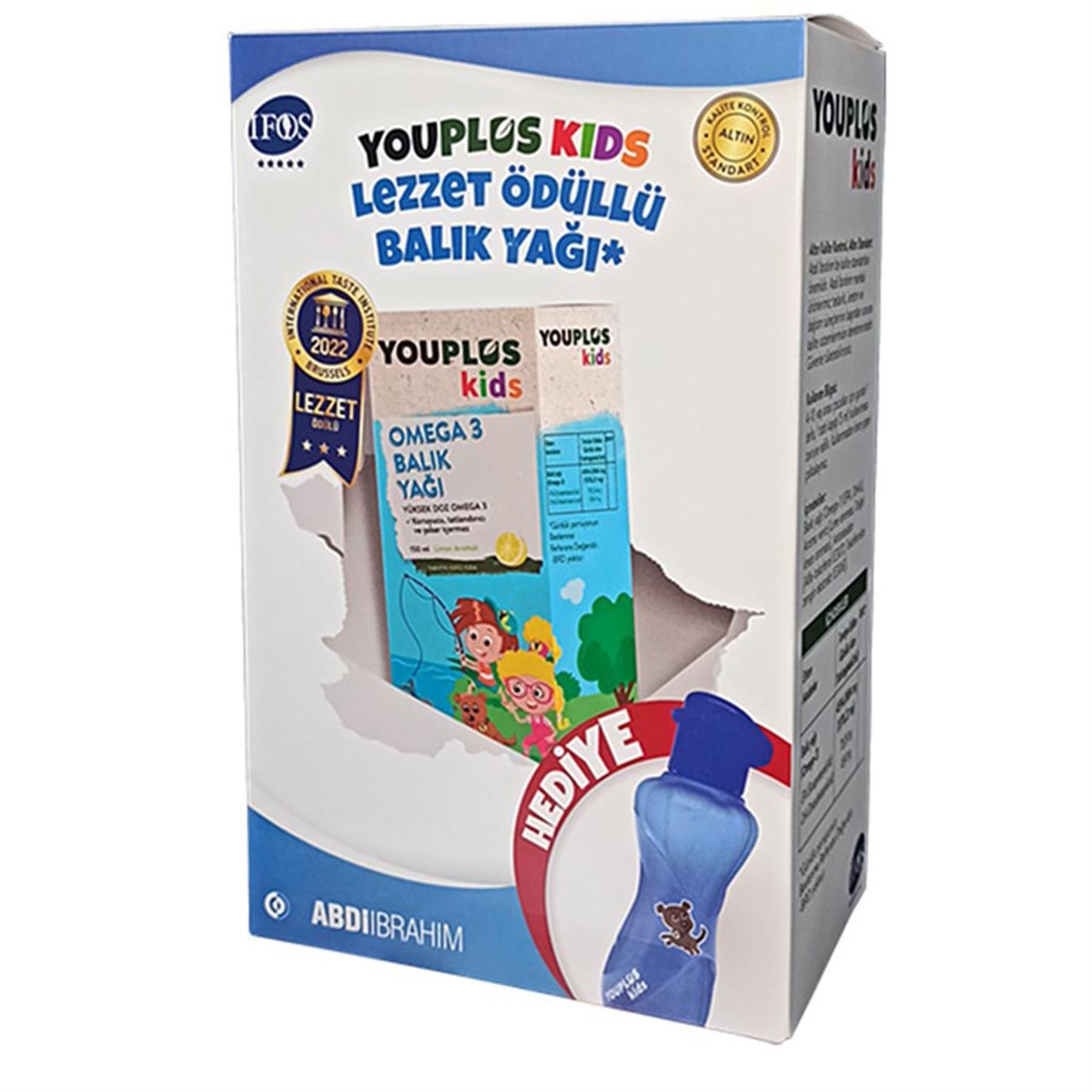 Youplus Kids Omega 3 Balık Yağı Suluk Hediyeli