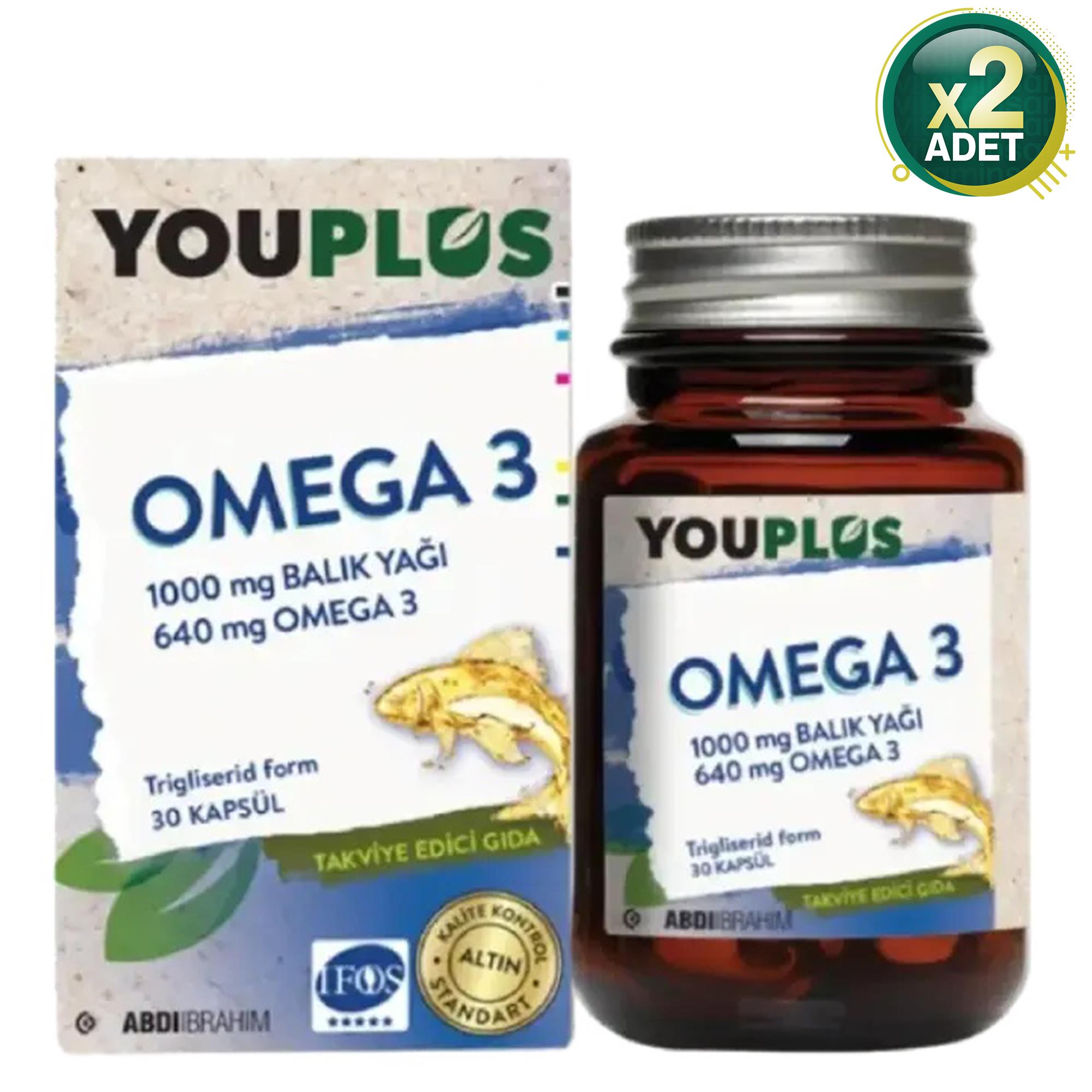Youplus Omega 3 30 Kapsül 2'li