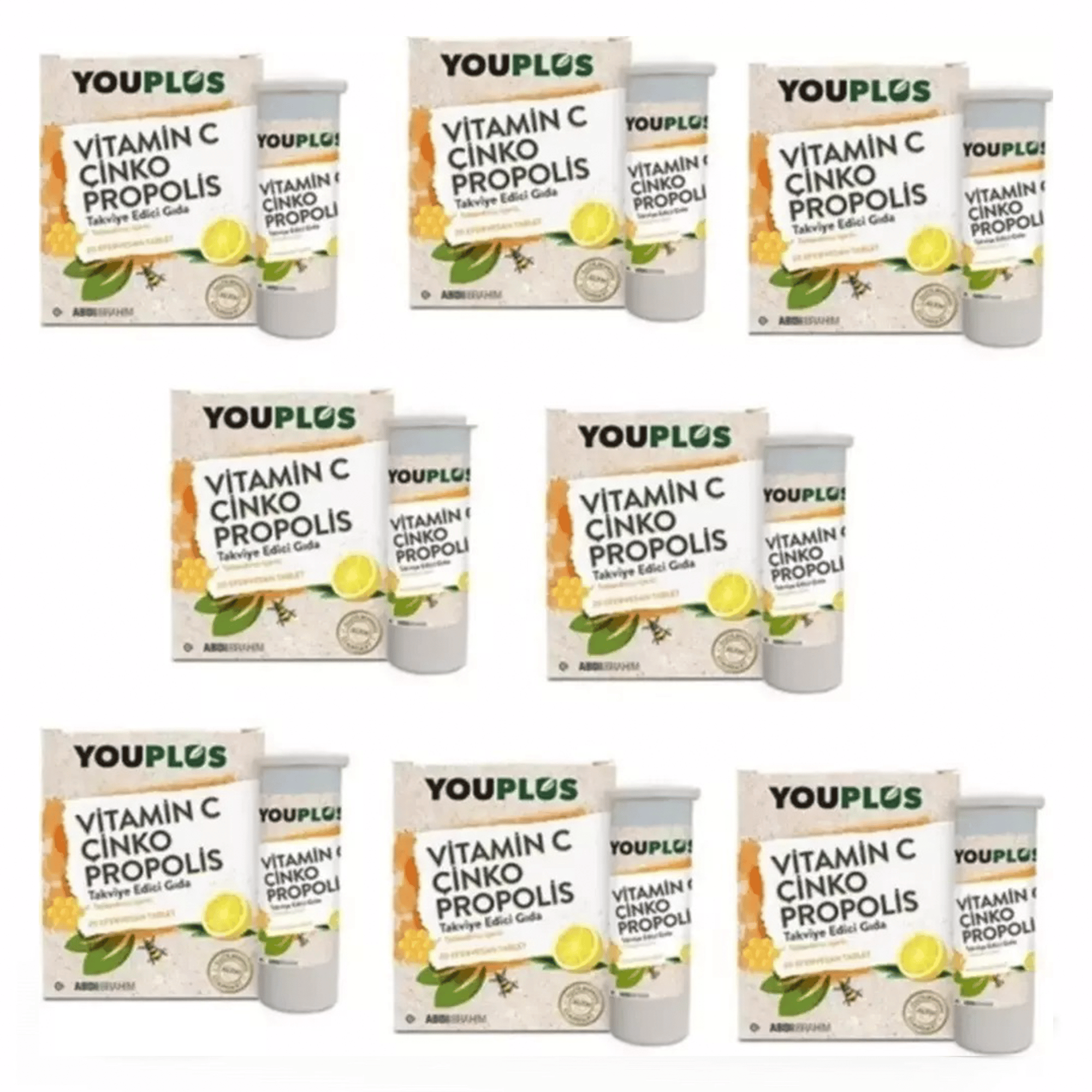 Youplus Vitamin C Çinko Propolis 20 Efervesan Tablet 8'li
