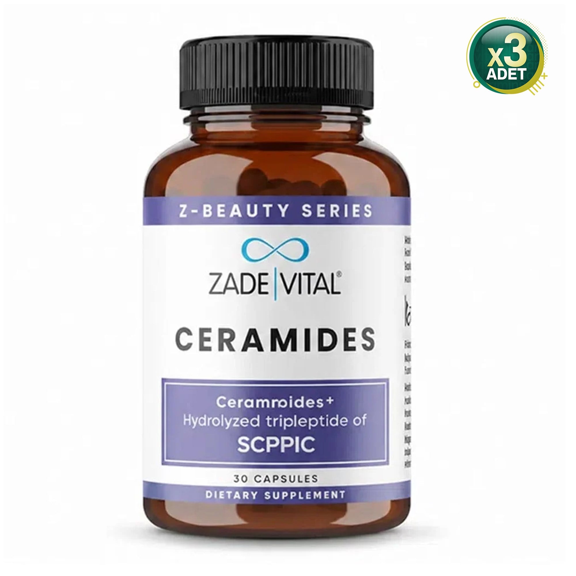 Zade Vital Ceramides 30 Kapsül 3 Adet