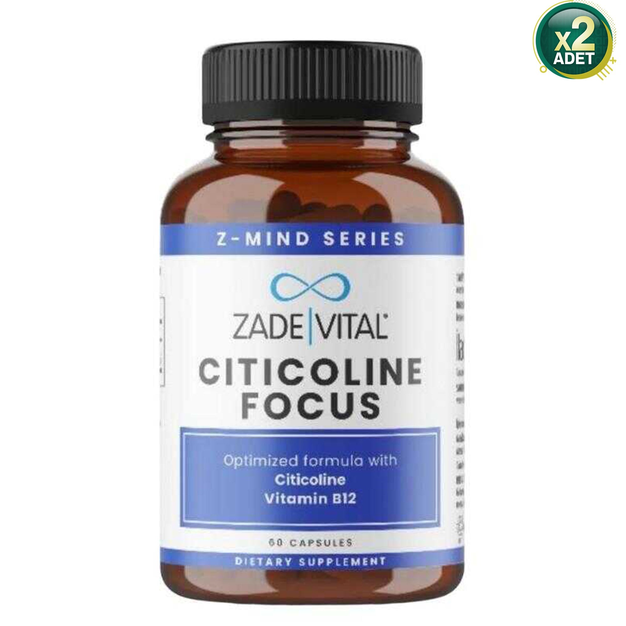 Zade Vital Citicoline Focus 60 Kapsül 2'li Paket