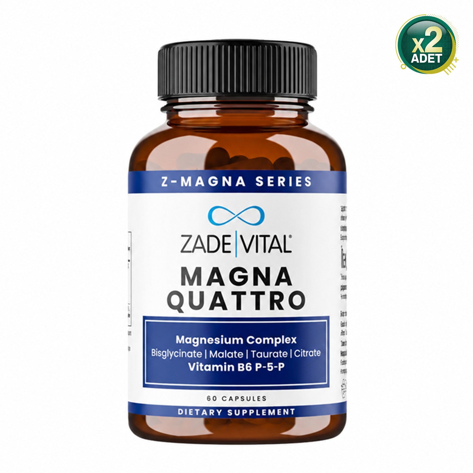 Zade Vital Magna Quattro Magnesium Complex 60 Kapsül 2 Adet