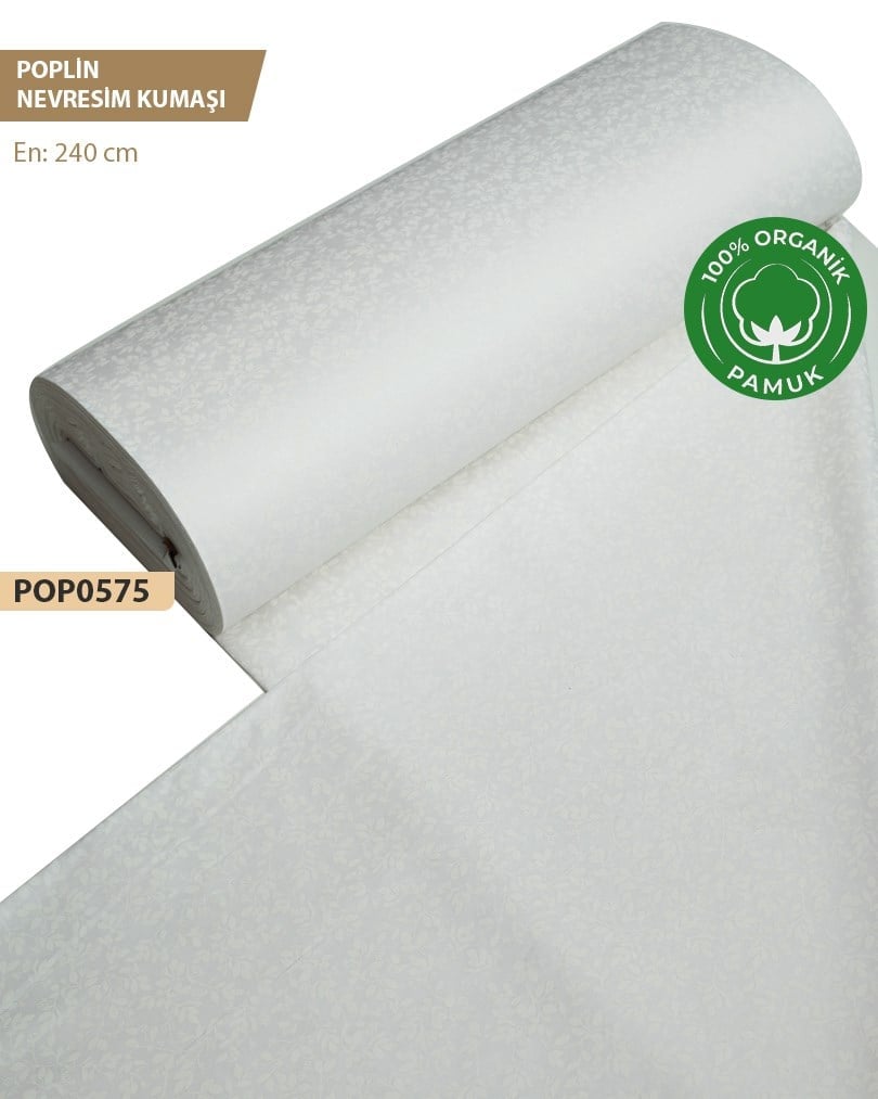 %100 Pamuk Poplin Nevresim Kumaşı En 240 cm-POP0575-75