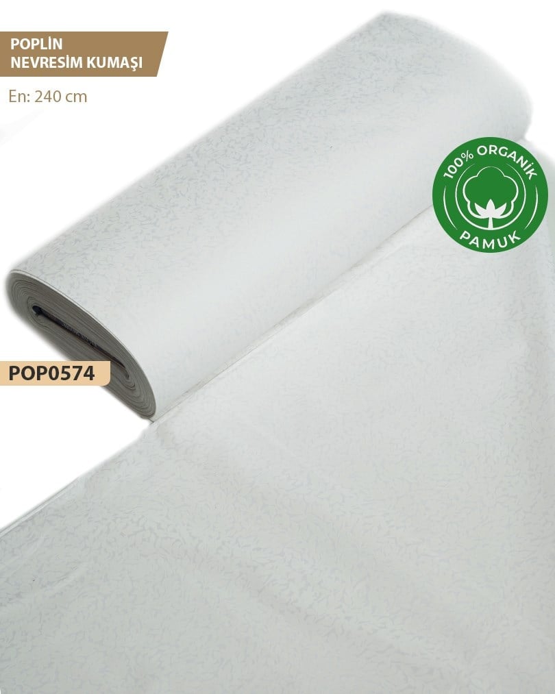 %100 Pamuk Poplin Nevresim Kumaşı En 240 cm-POP0574-74