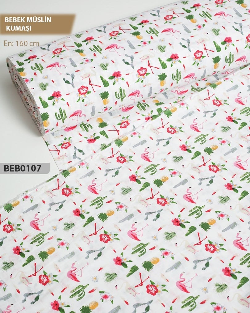 Bebek Müslin Kumaş En=160cm-BEB0107-7